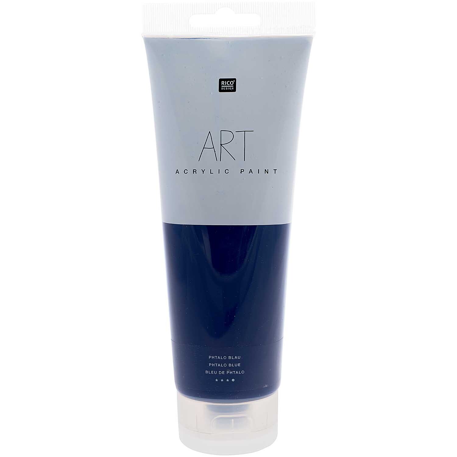Rico Design ART Künstler Acrylfarbe 250ml Phtalo-Blau