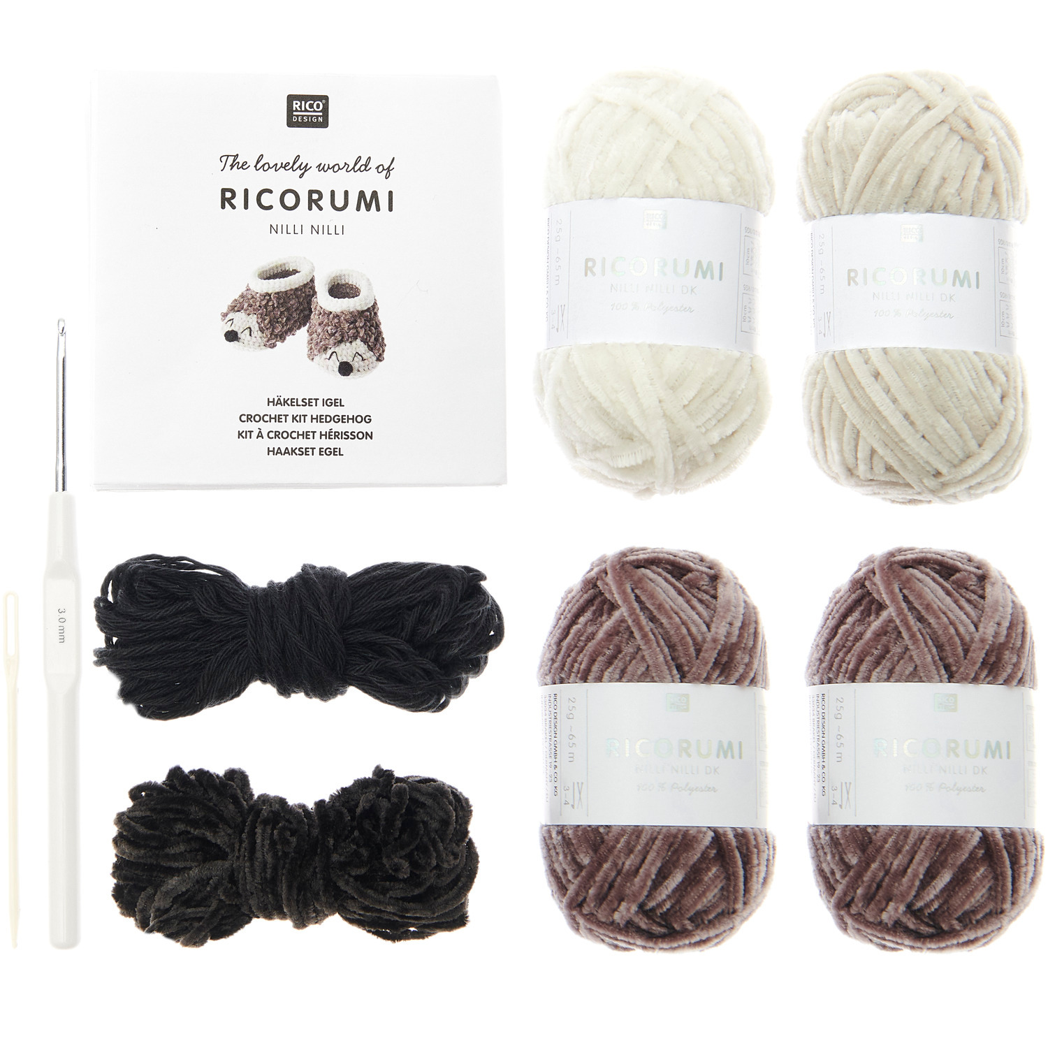 Ricorumi Häkelset Baby Booties Igel Ricorumi Häkelset Baby Booties Igel
