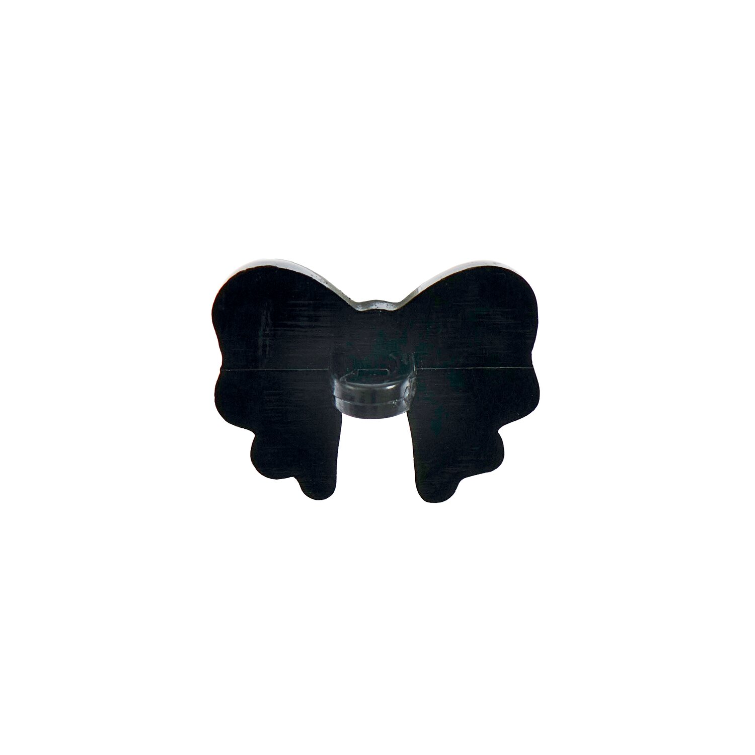 Knöpfe Schleife 1,8x1,5cm 4 Stück Farbe Schwarz von Rico Design