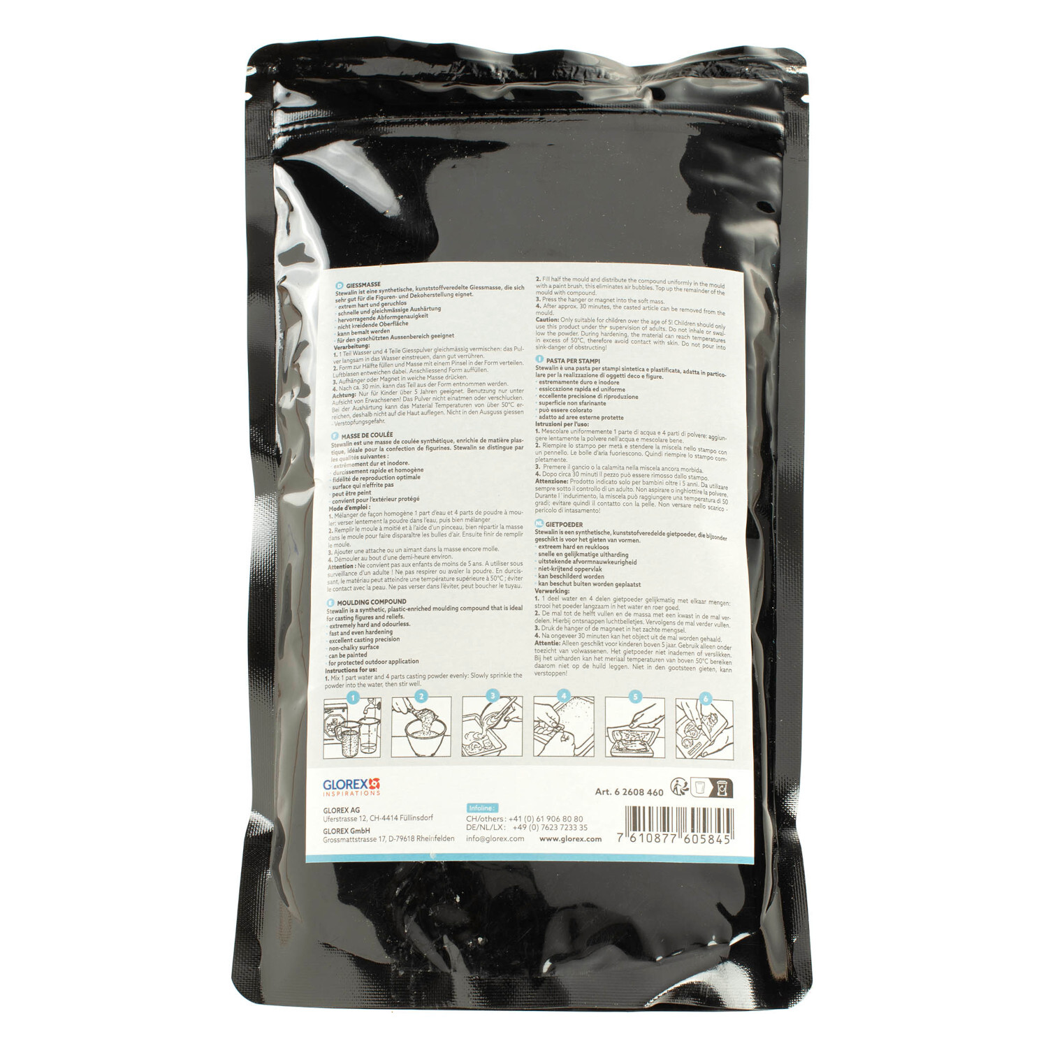 Stewalin Schwarz 1000g von GLOREX 