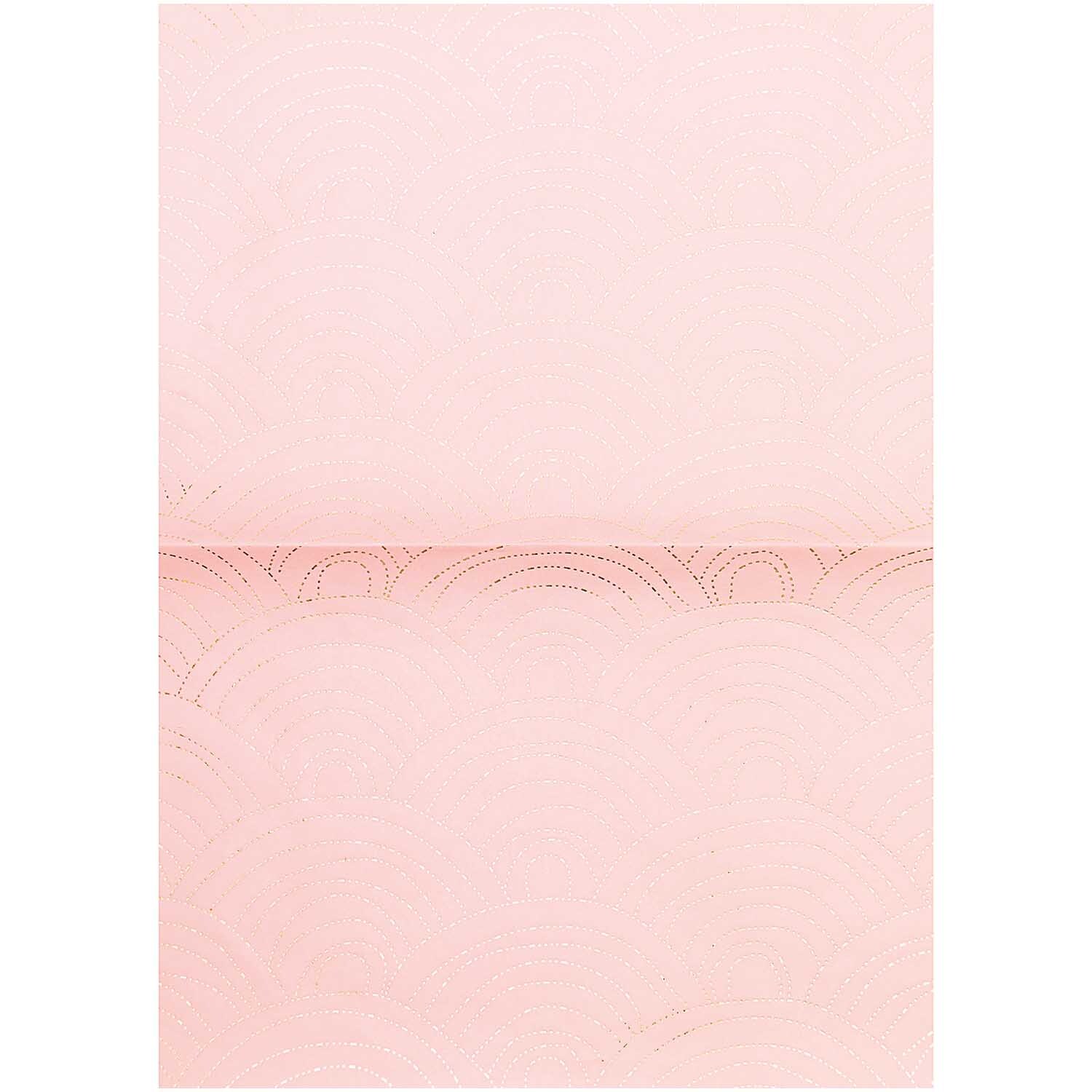 Paper Patch Papier Jardin Japonais Wellen rosa 30x42cm