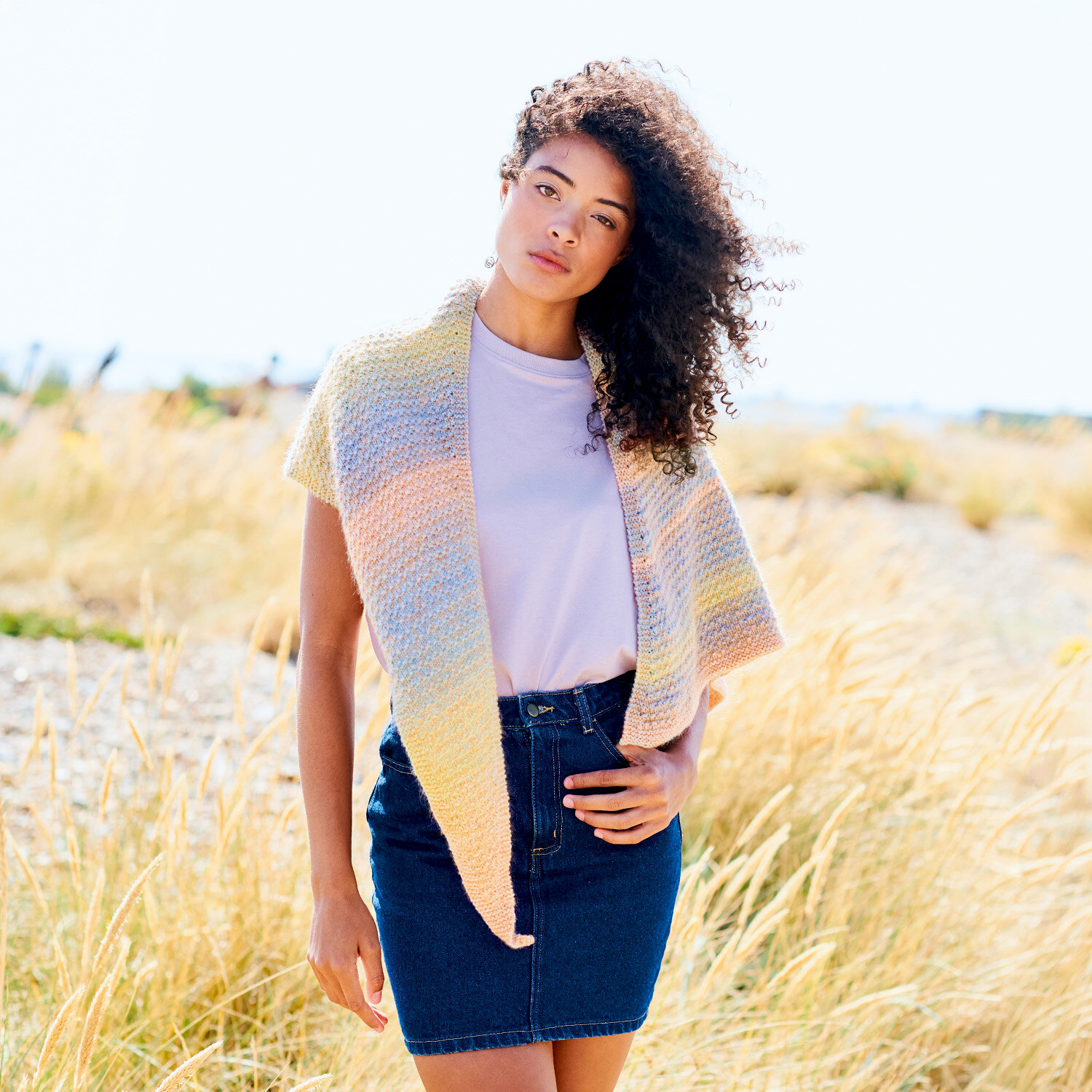 Strickanleitung Dreieckstuch aus Fashion Cotton Light & Long dk