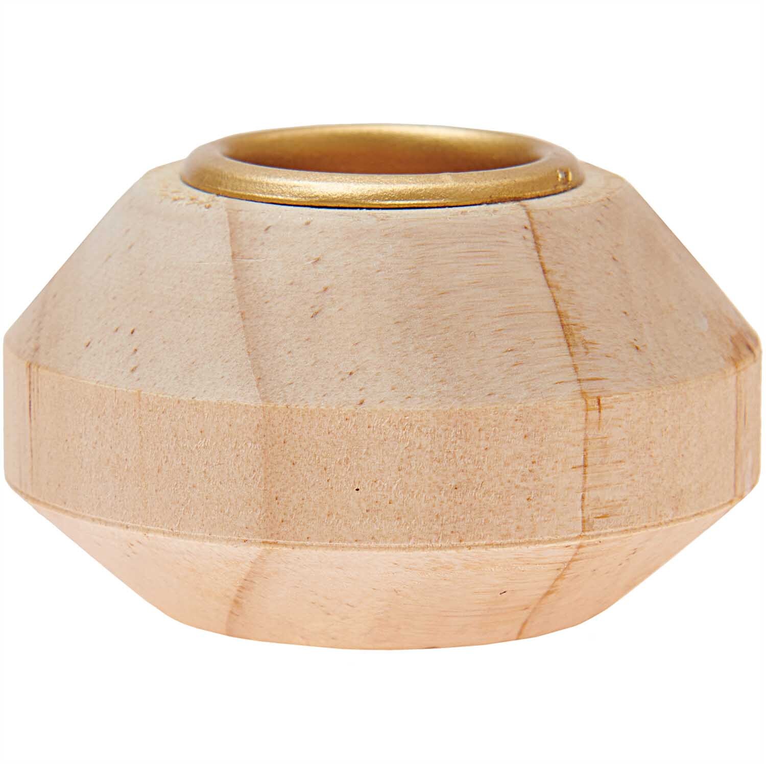 Kerzenhalter aus Holz natur 3,2cm Kerzenhalter aus Holz natur 3,2cm