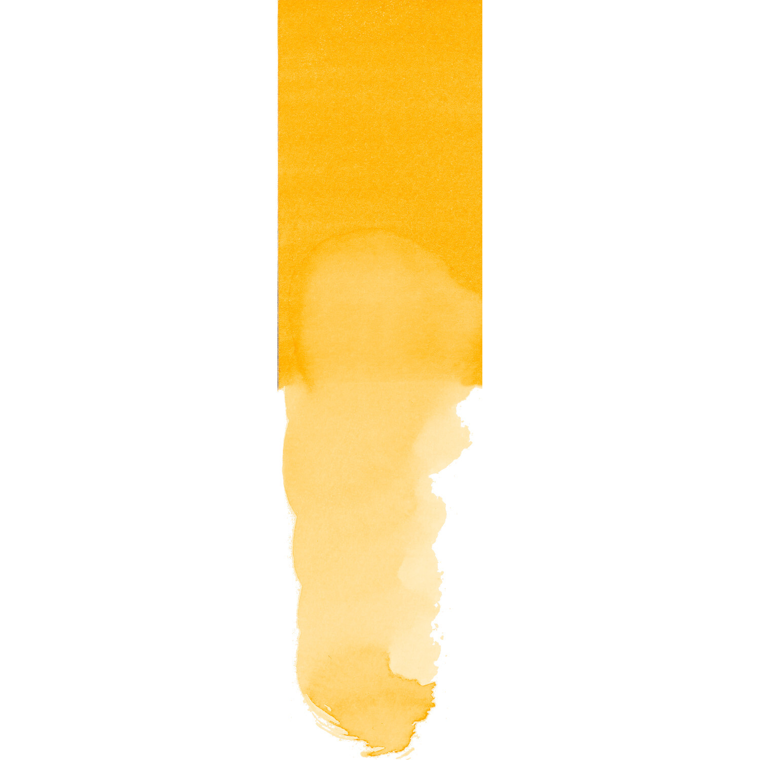 Goldfaber Aqua Dual Marker in Chromgelb Dunkel zeigt einen kräftigen, gelben Farbstrich. Ideal für kreative Projekte.