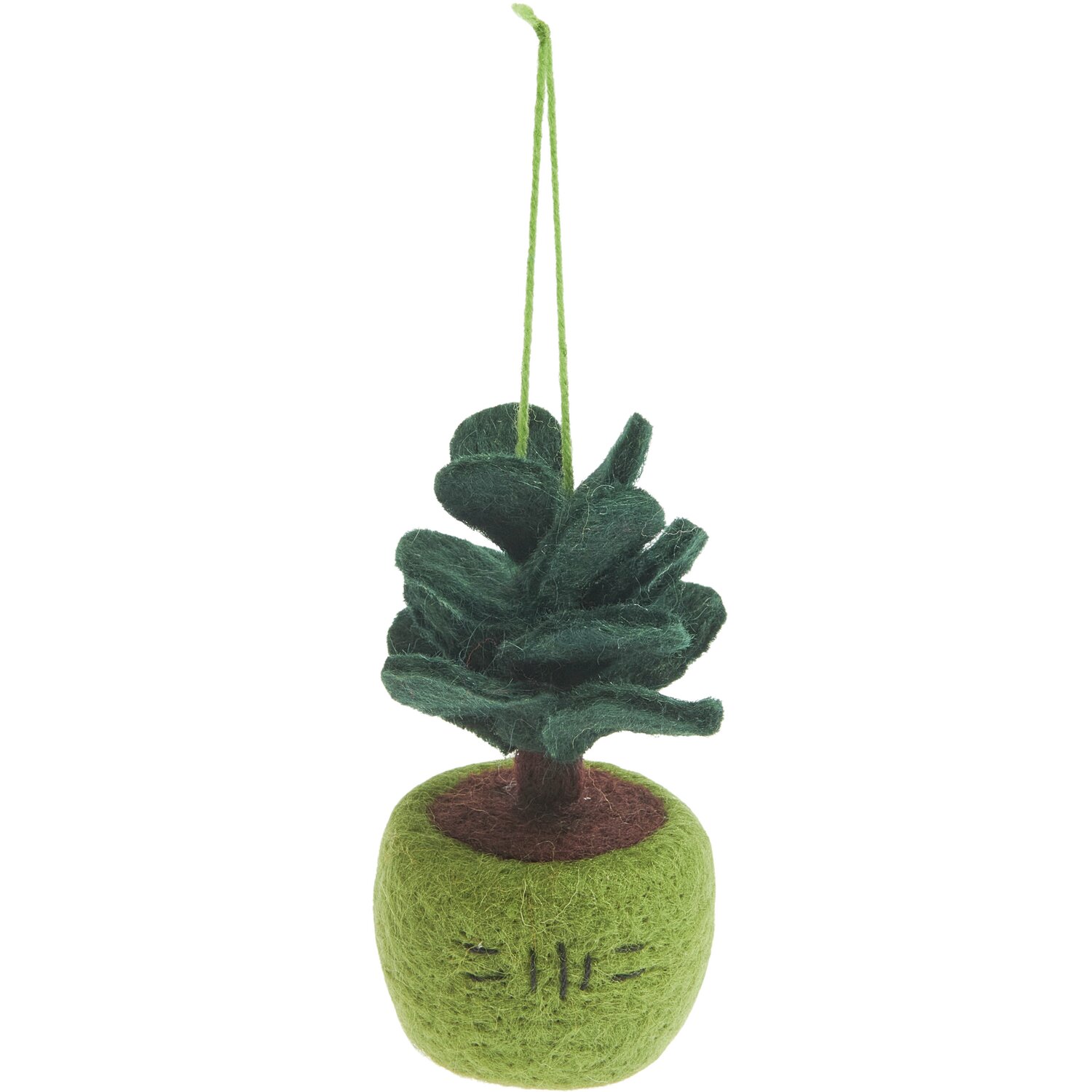 Filz Blumentopf Grün