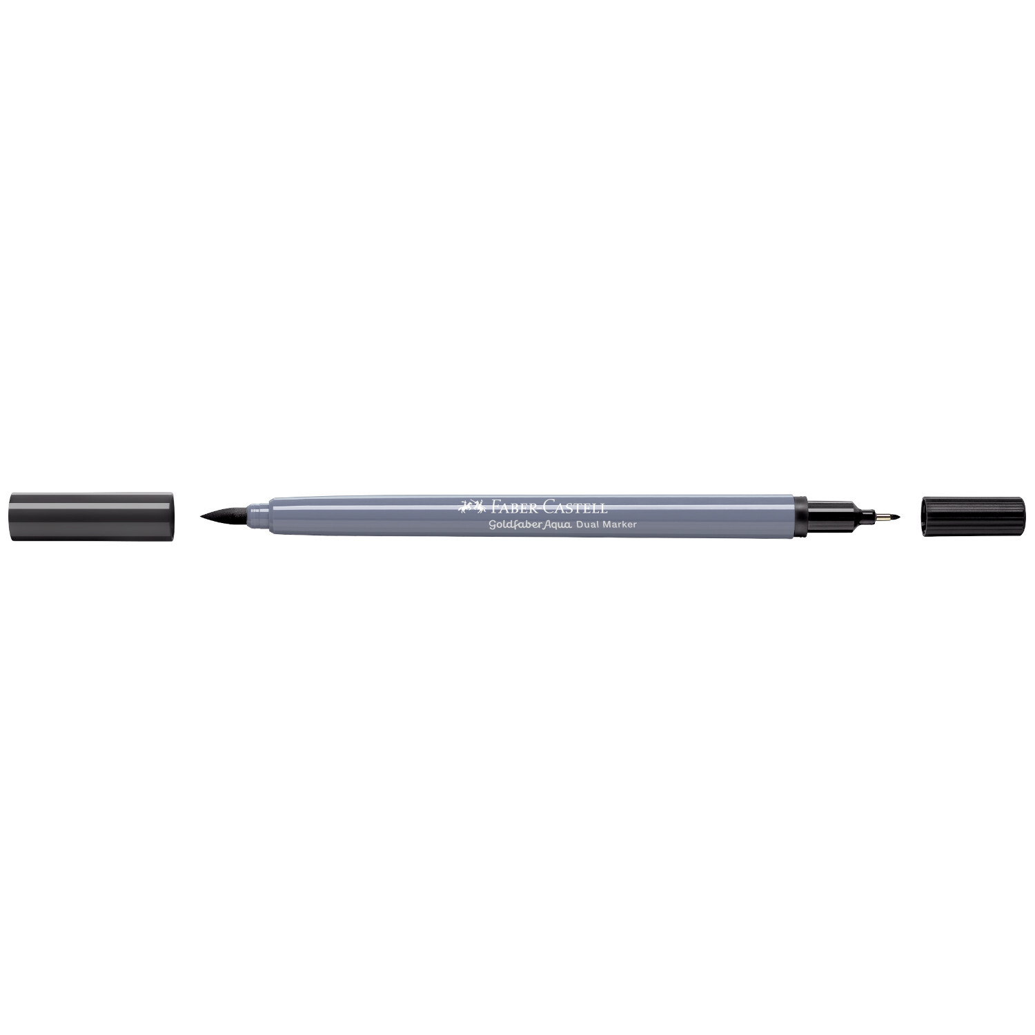 Goldfaber Aqua Dual Marker Farbe Schwarz von Faber-Castell Goldfaber Aqua Dual Marker von Faber Castell in Schwarz, mit zwei Spitzen für vielseitige Anwendungen.