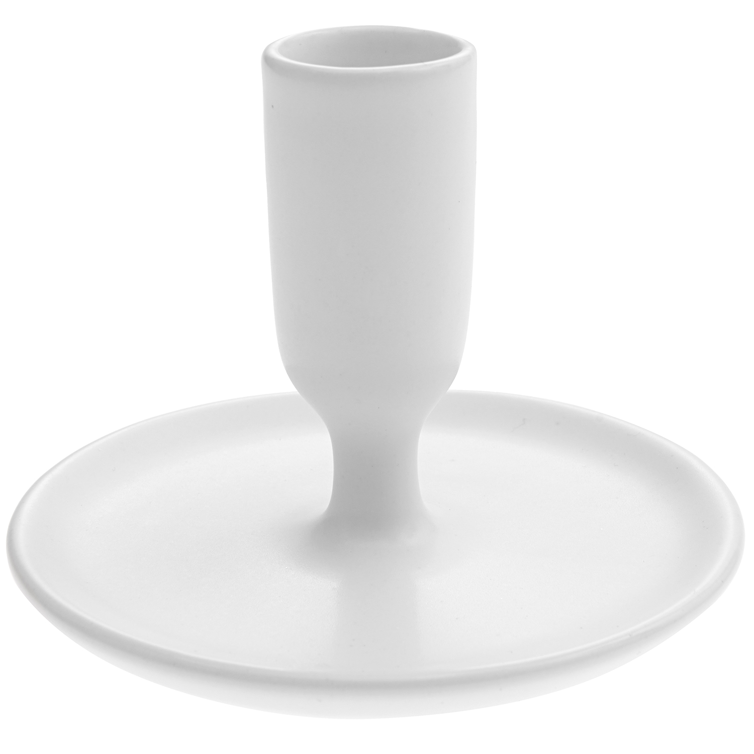 Rico Design Keramik Stielkerzenhalter weiß 10,5x8cm