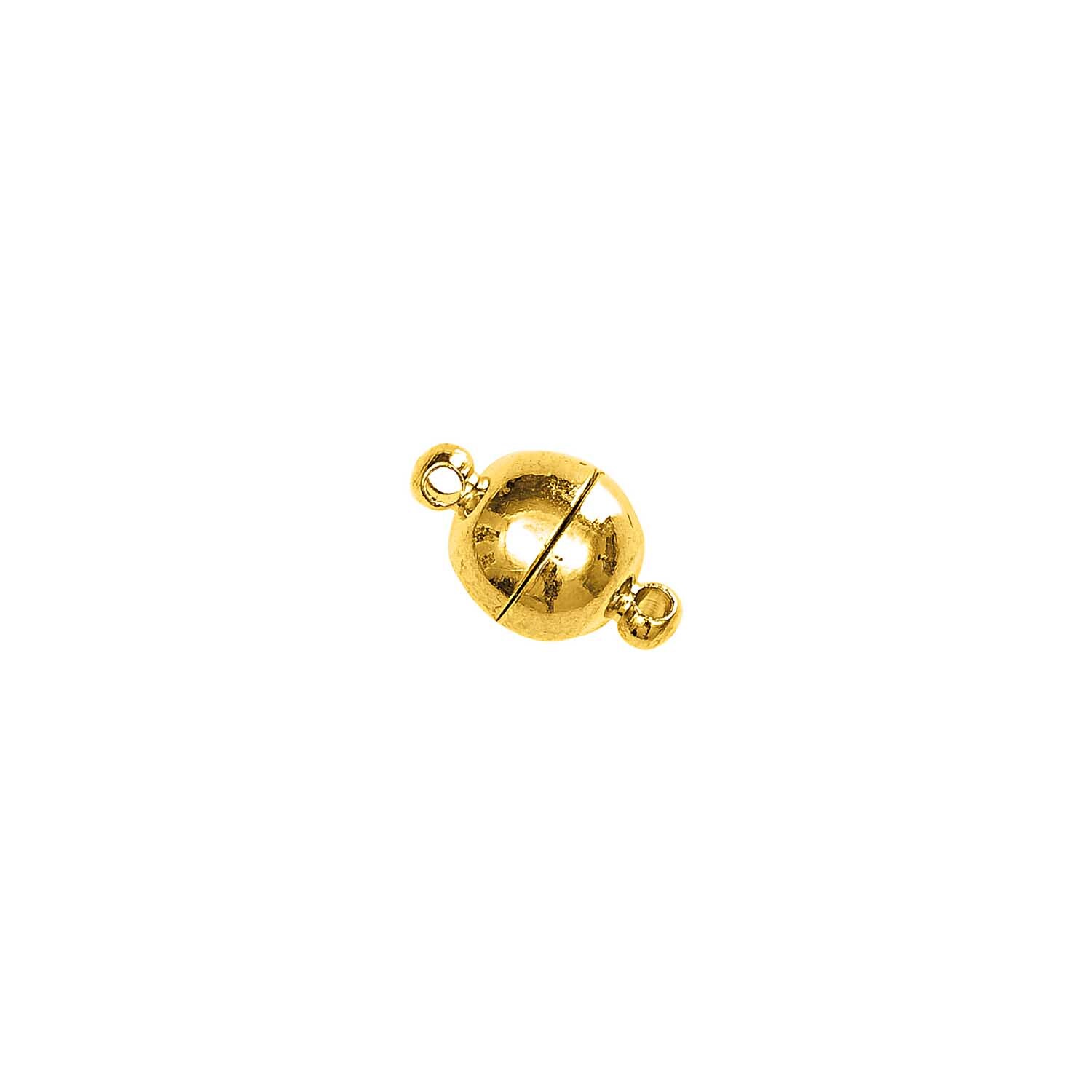 Magnetverschluß rund gold 8mm