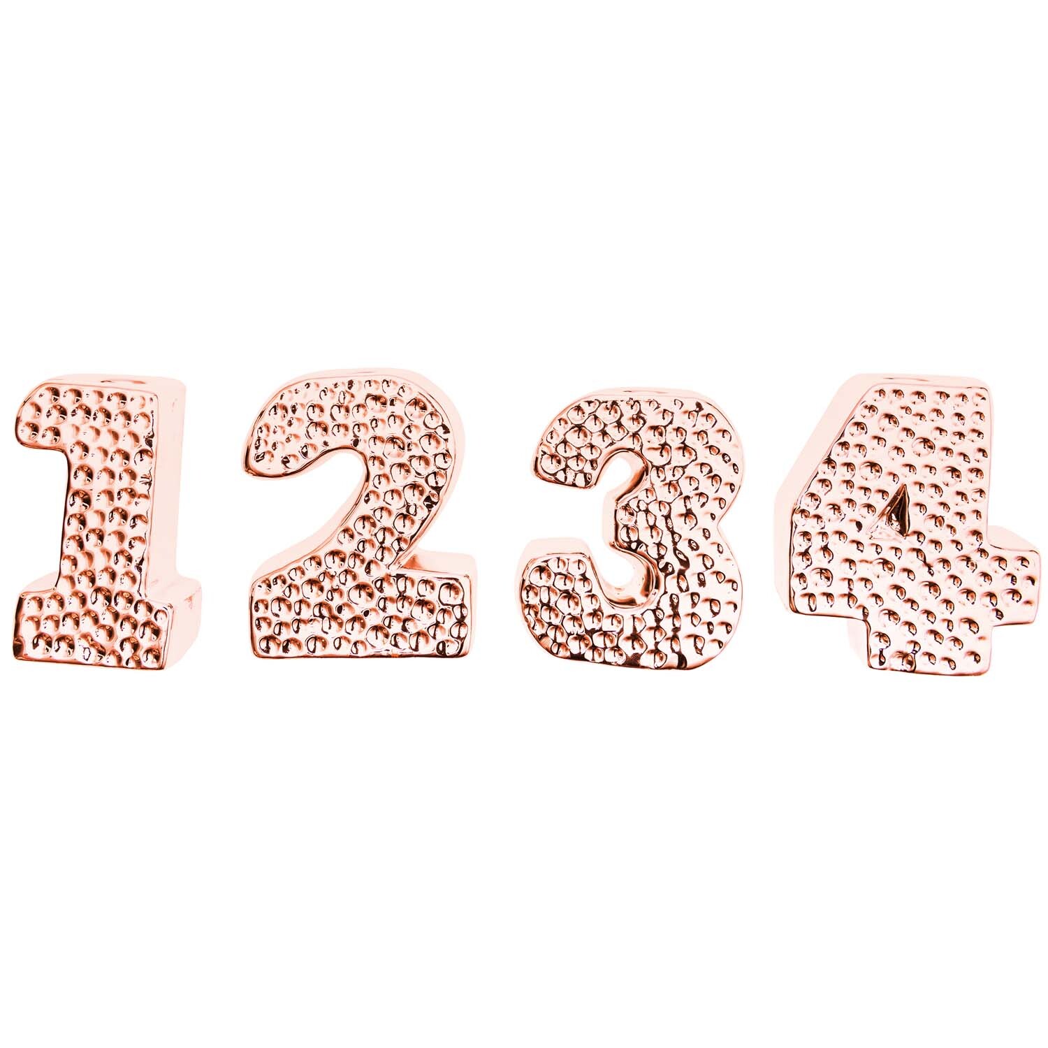 Porzellan-Kerzenhalter Adventszahlen 8,5cm