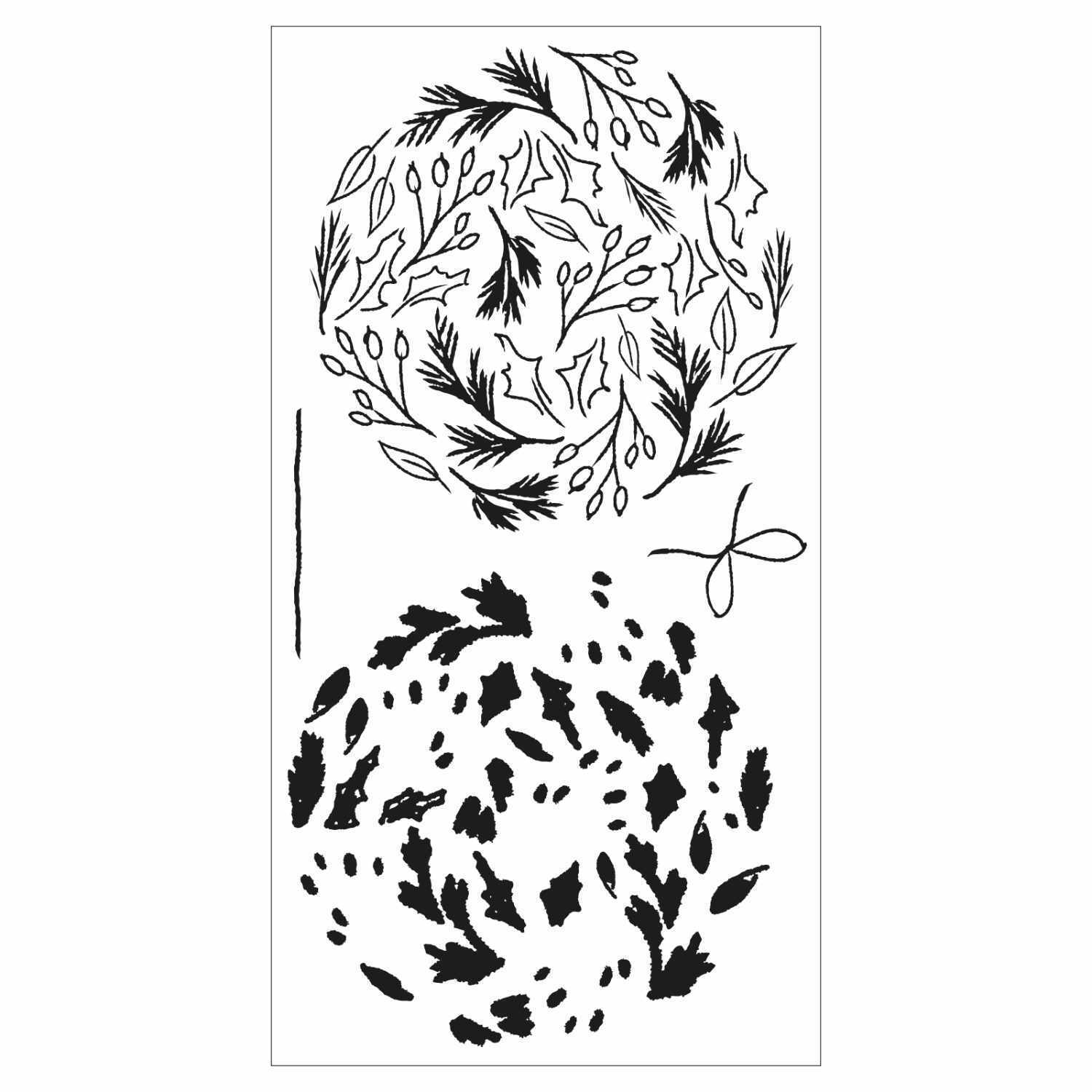 Layered Clear Stamps Leafy Ornament by Lisa Jones Layered Clear Stamps Leafy Ornament by Lisa Jones