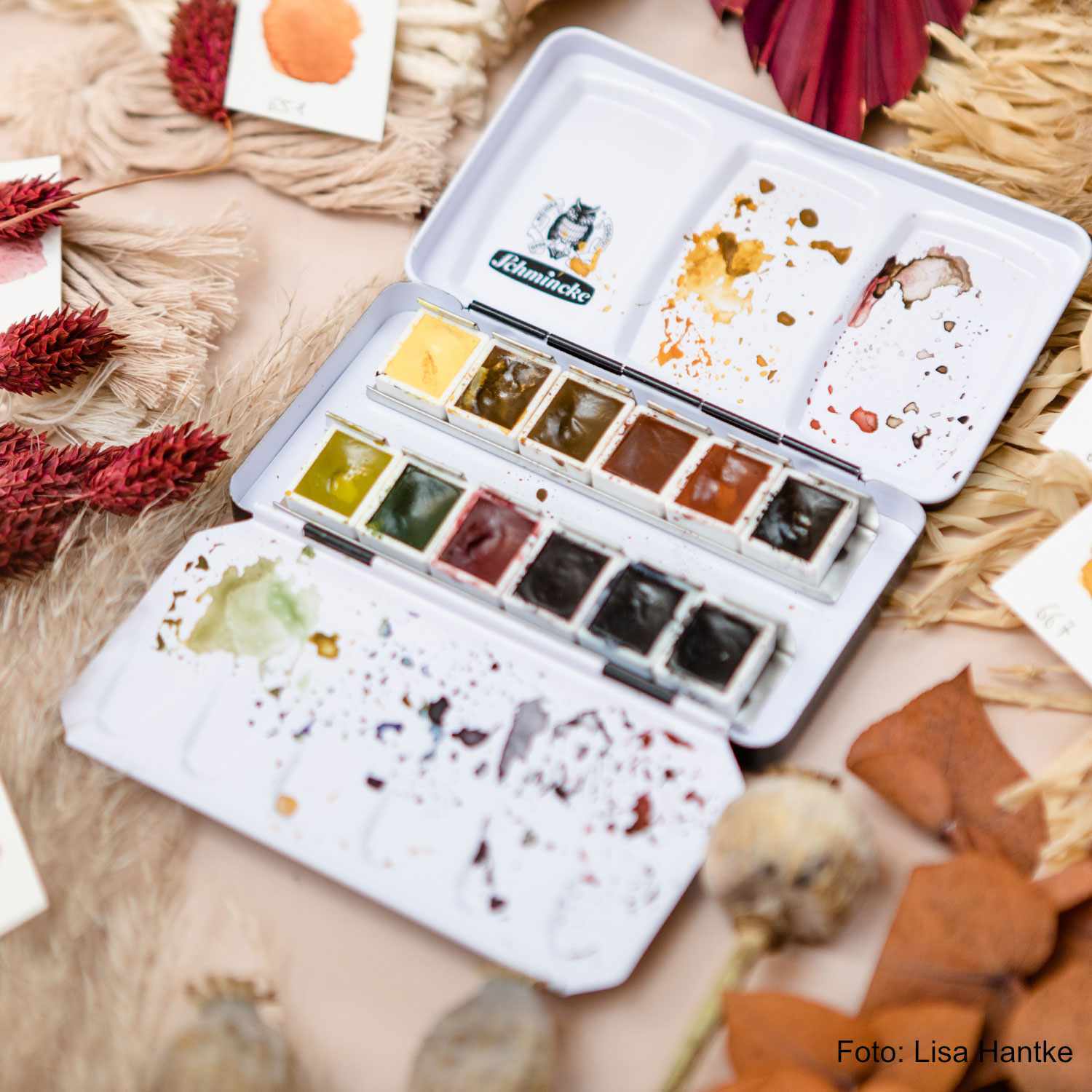 Schmincke Horadam Aquarellkasten Frau Hölle Boho Edition 12x halbe Näpfe Schmincke Horadam Aquarellkasten Frau Hölle Boho Edition 12x halbe Näpfe