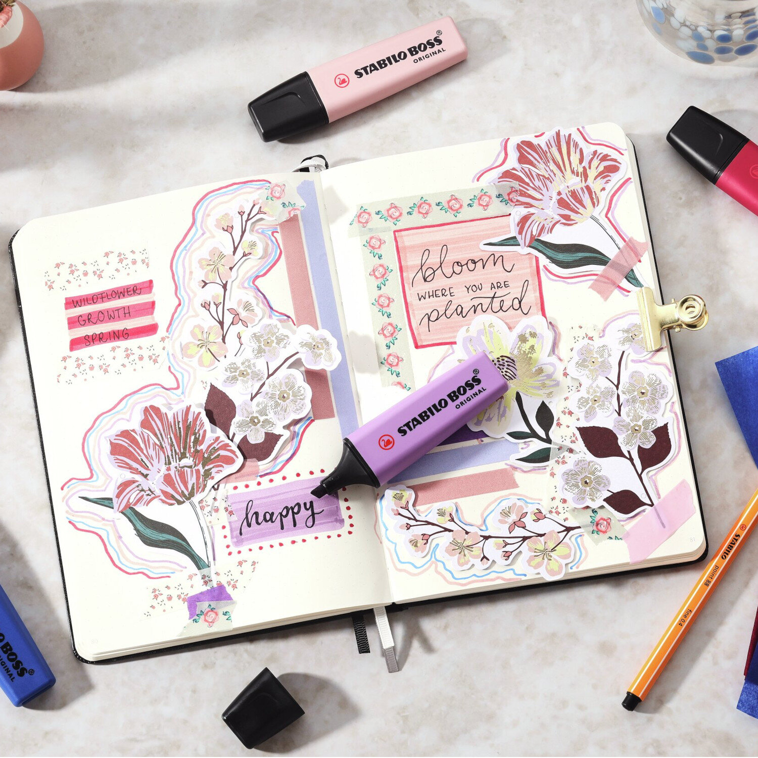 Stabilo Boss Original Nature Wildflower Set 4 Stück von STABILO International 
