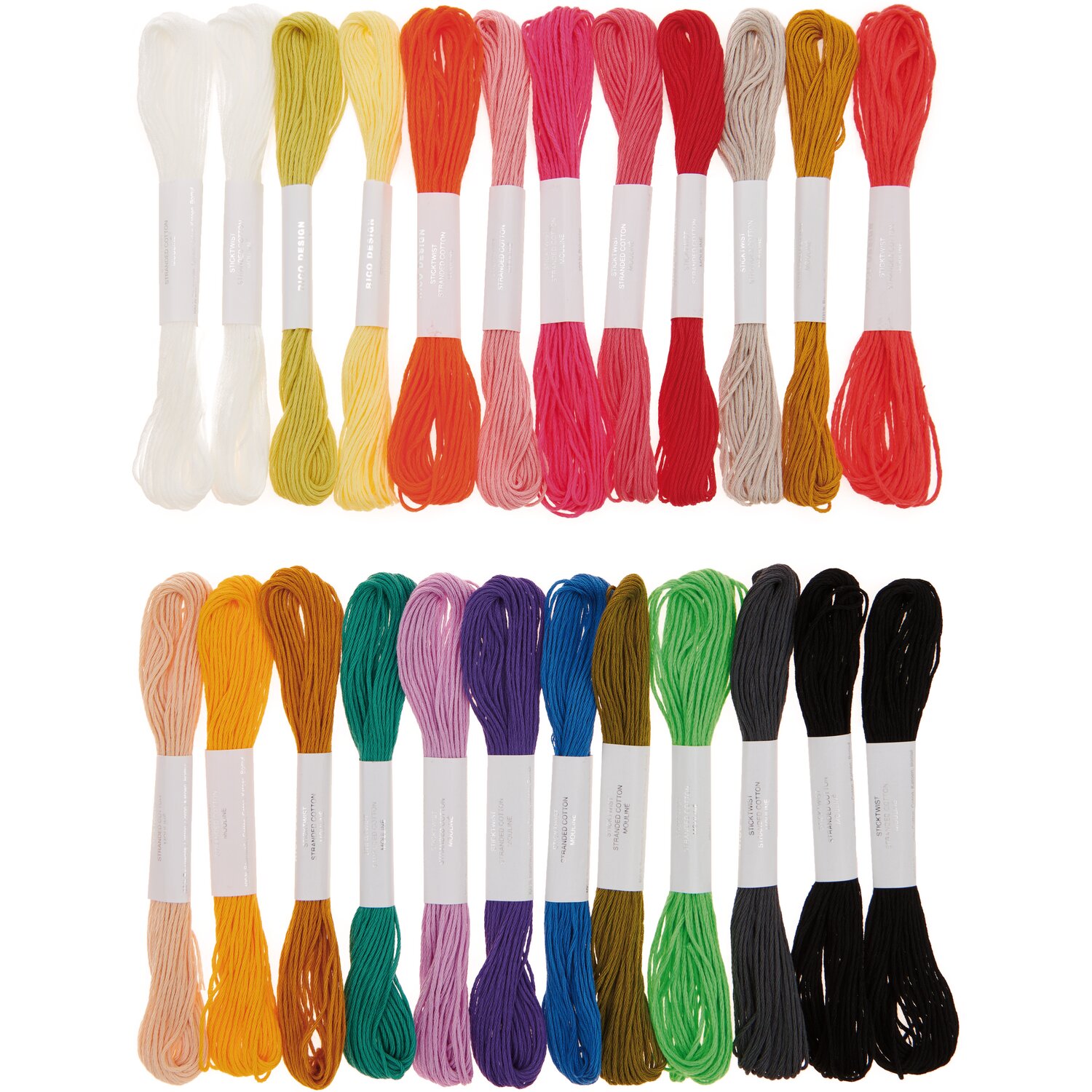 Stickgarn Set Multicolour Fashion 24-teilig von Rico Design