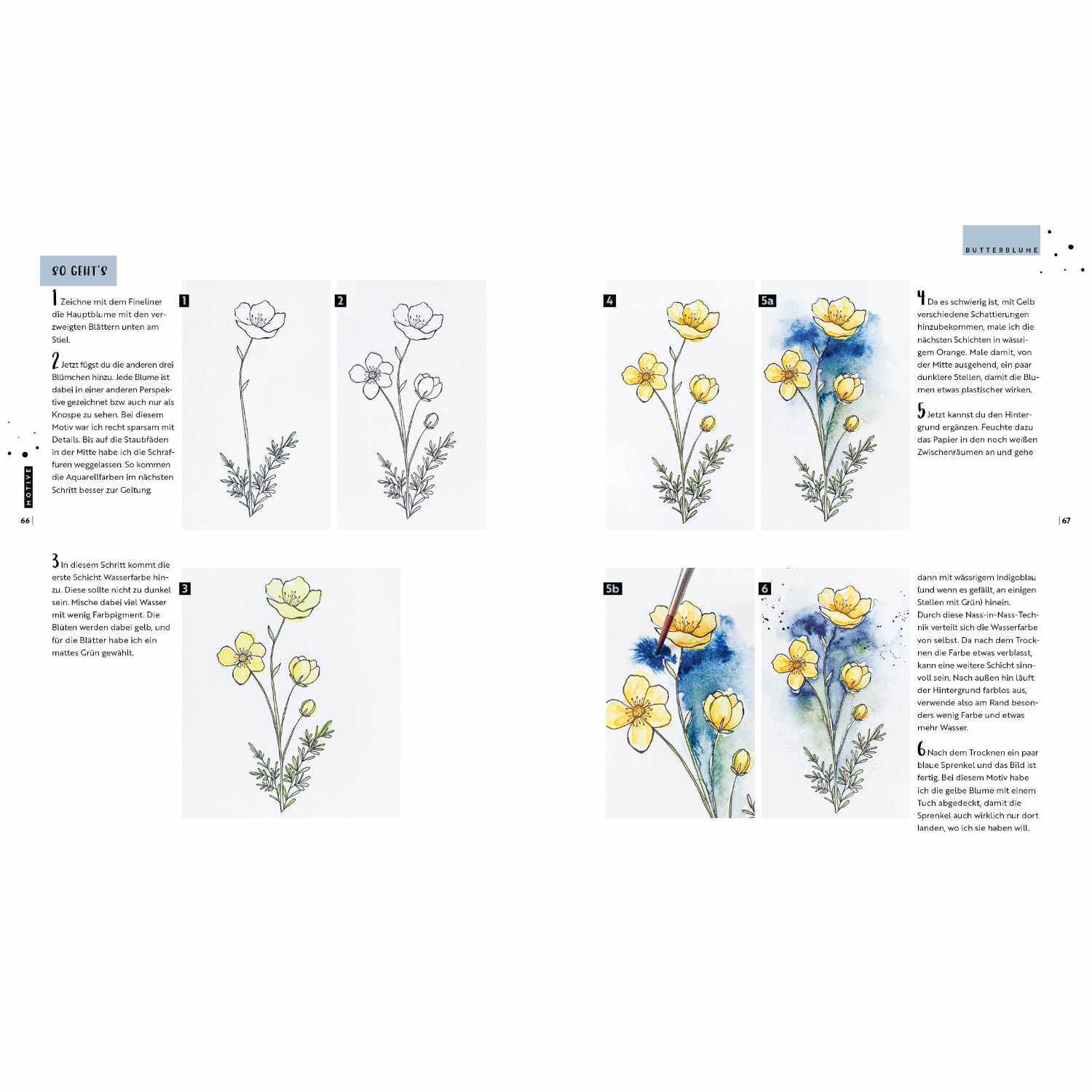 Watercolor - Florale Motive aus Wiese, Wald & Garten Watercolor - Florale Motive aus Wiese, Wald & Garten