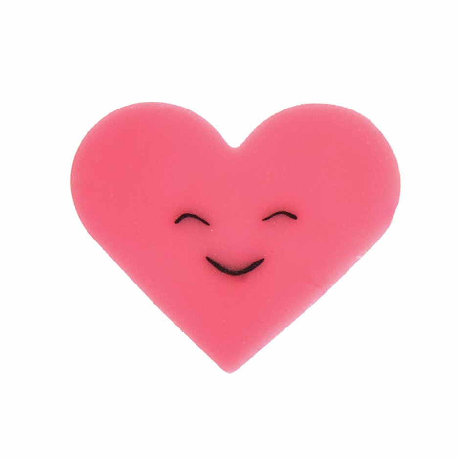 Paper Poetry Radiergummi Chingu Herz 1,4x1,2x4,5cm Farbe Rot von Rico Design