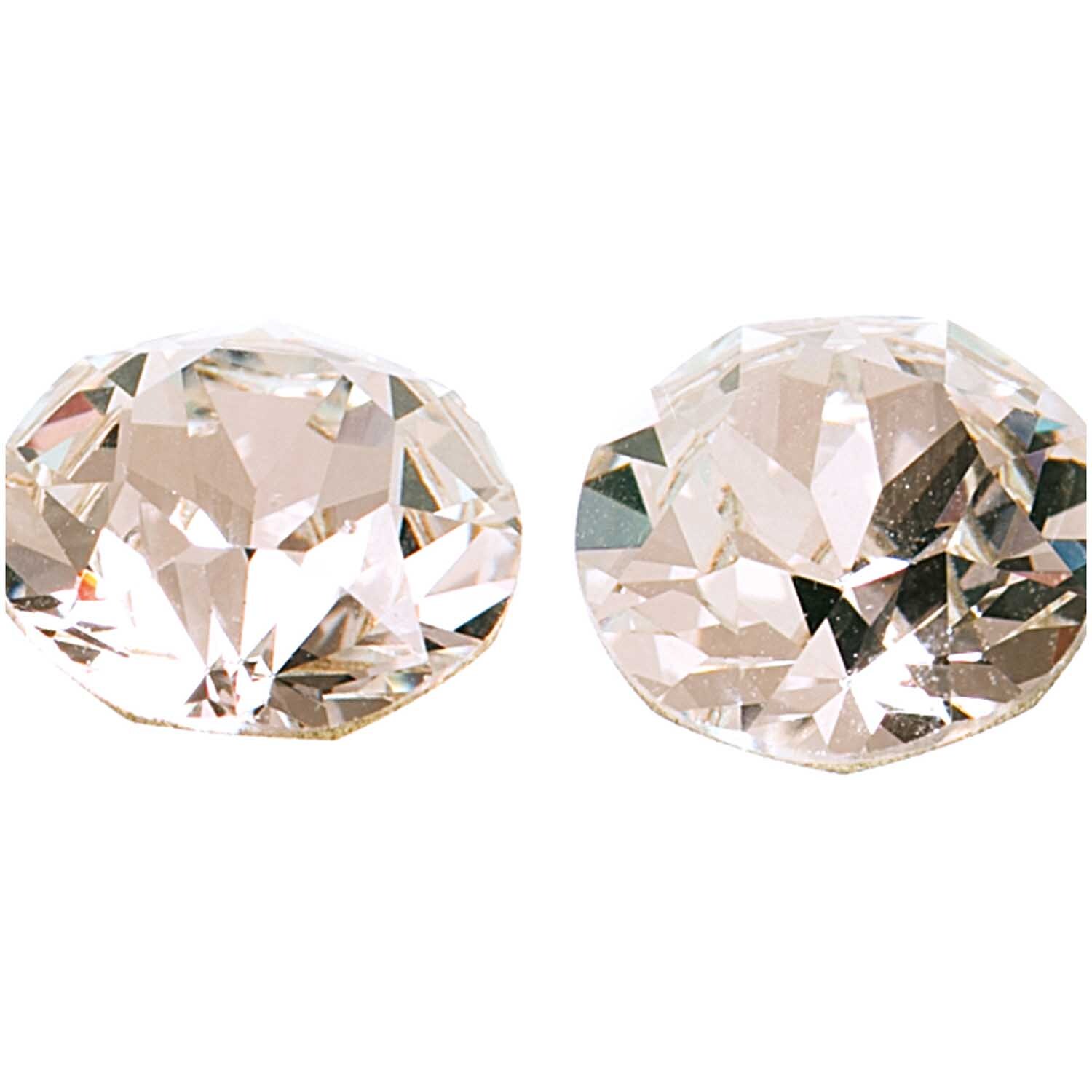 Strass-Steine spitz crystal 8mm 2 Stück