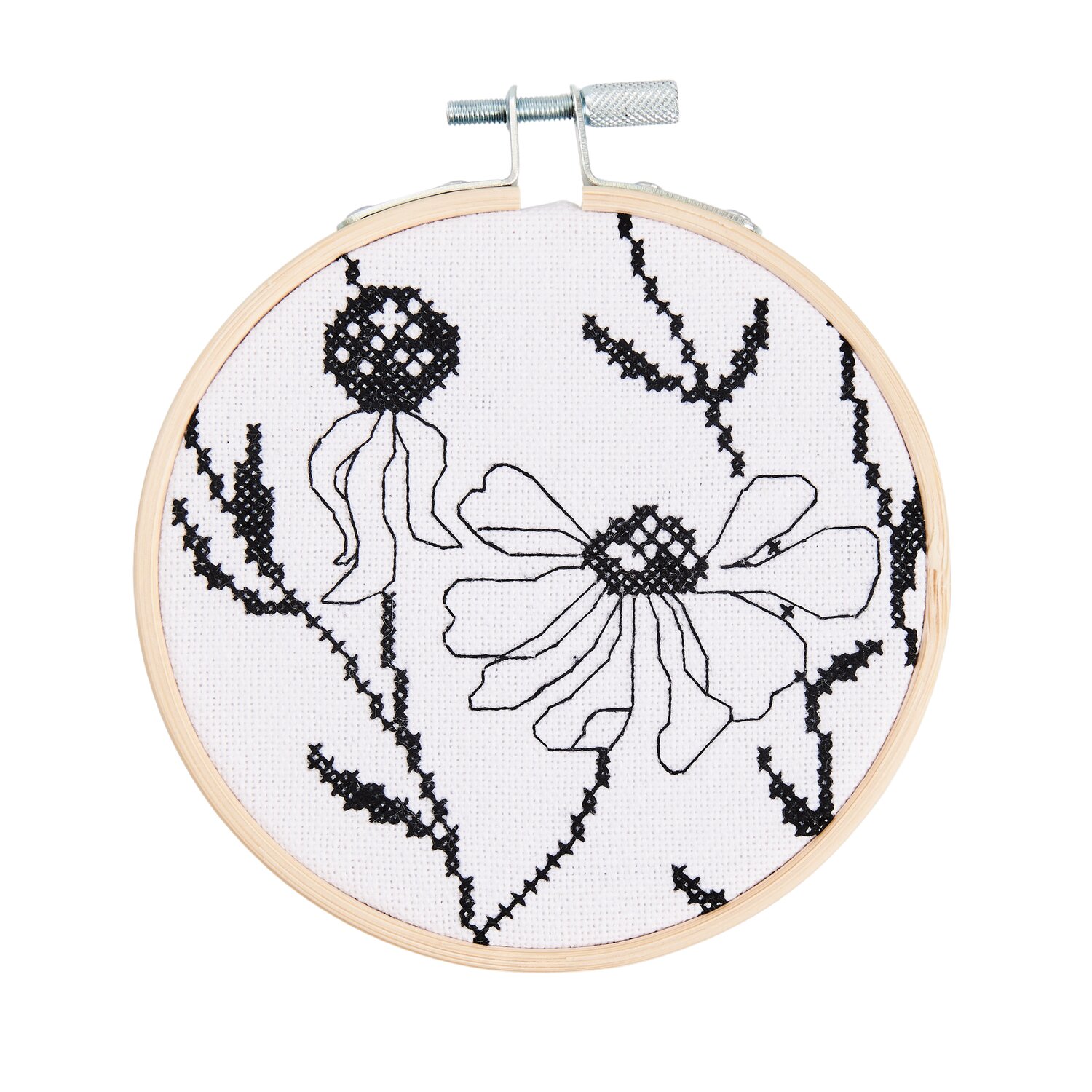 Stickpackung Gezählter Kreuzstich Echinacea Ø10cm von Rico Design