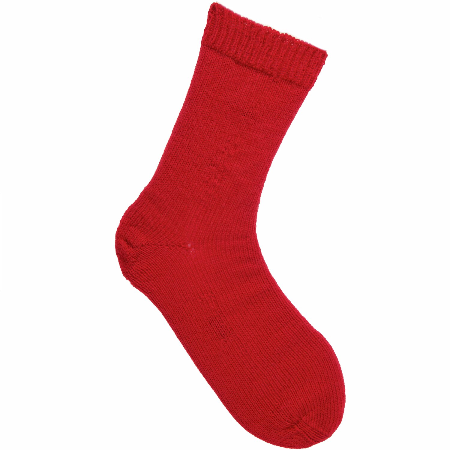 Sockenwolle Premium 4-fädig, 100g 380m, in leuchtendem Rot von Rico Design, ideal für Strickprojekte.