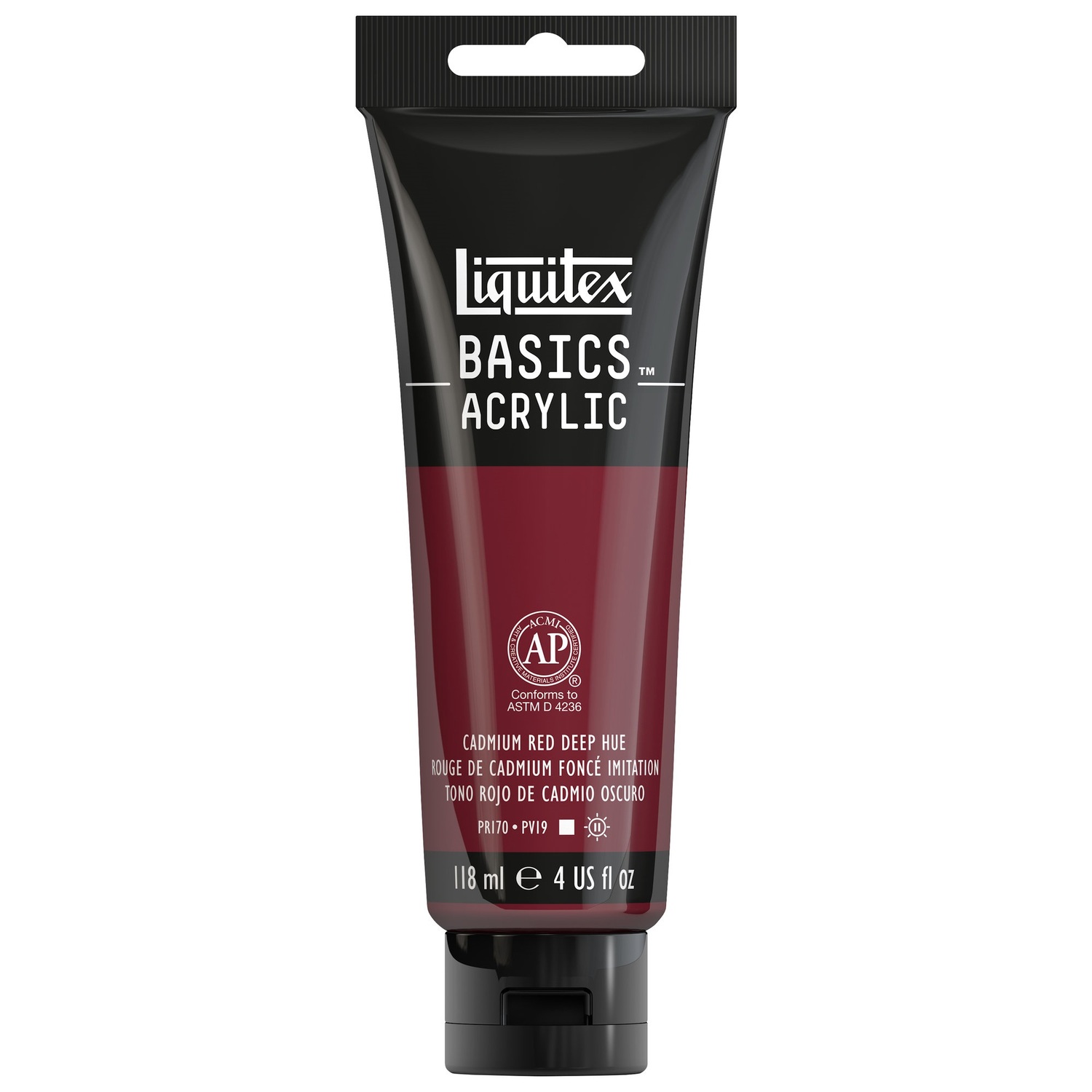 Liquitex Basics Acrylfarbe 118ml Kadmiumrot dunkel