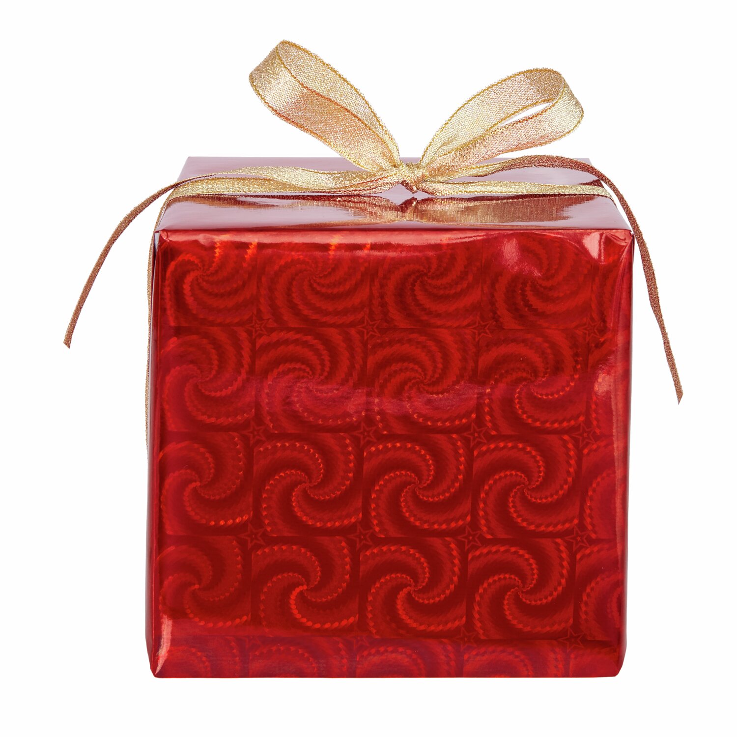 Paper Poetry Geschenkpapier holographisch mit Sternen 200x70cm 80g/m² Farbe Rot von Rico Design