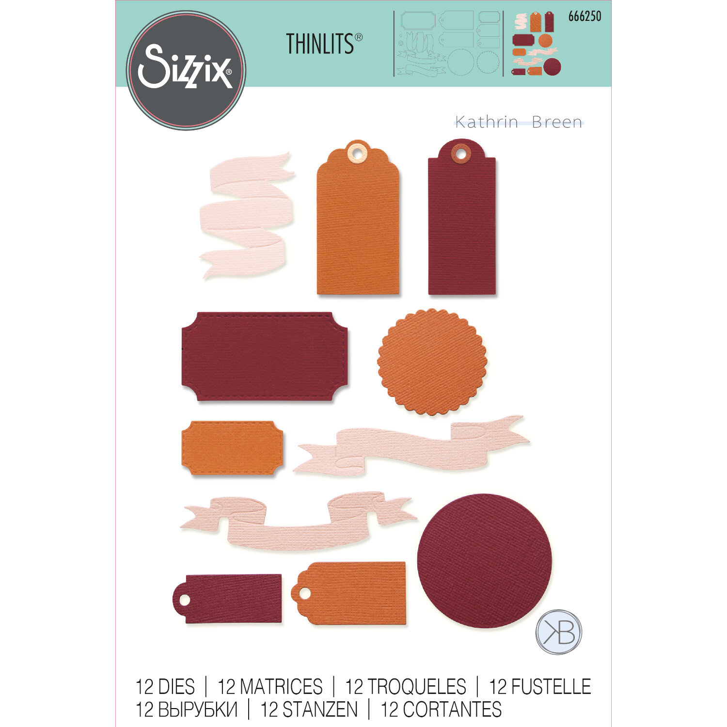 Thinlits Die Set Vintage & Banners 12PK von idee. Creativmarkt