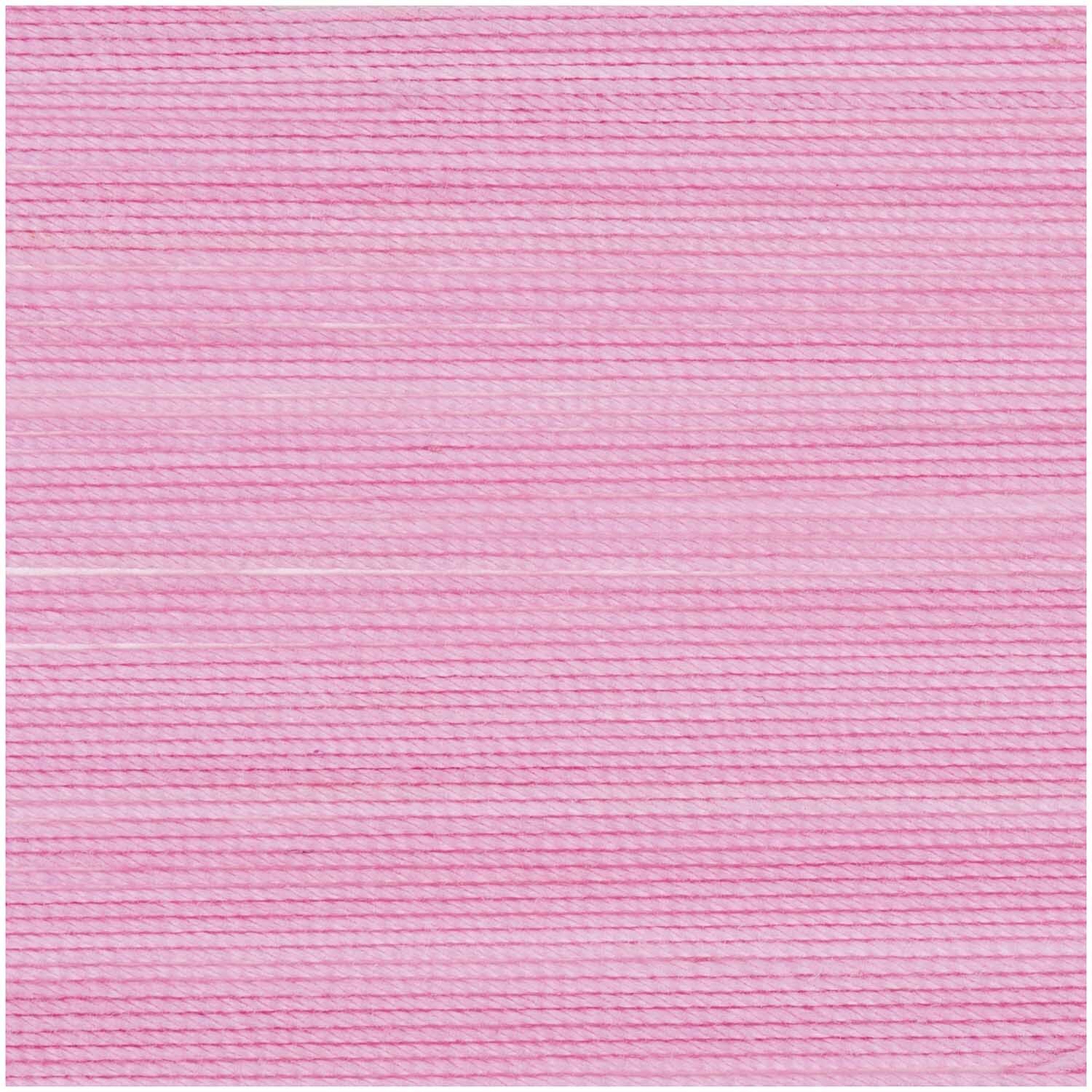Häkelgarn in Rosa von Wolle Rödel, 50g 280m, zeigt eine gleichmäßige, weiche Textur.