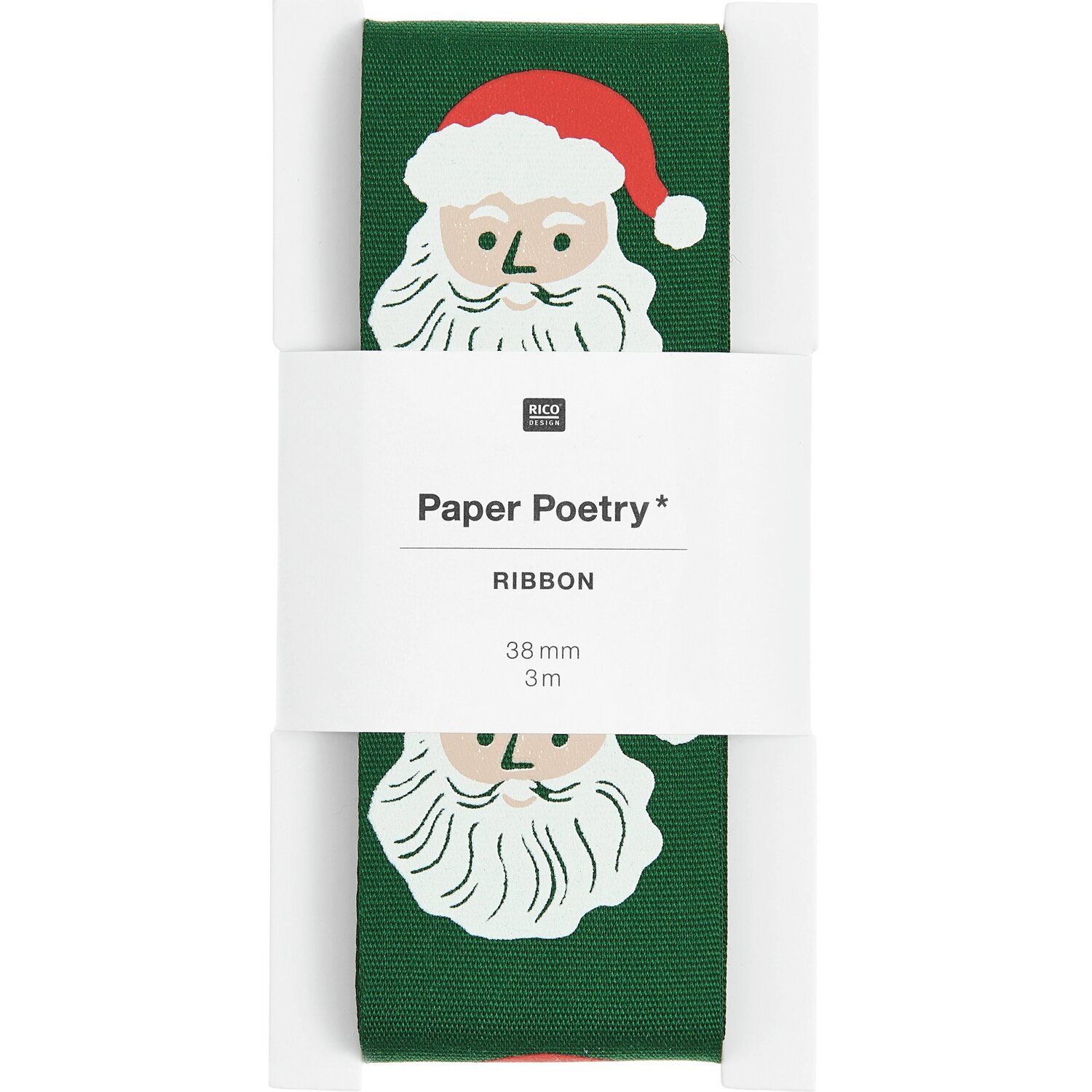 Paper Poetry Taftband Weihnachtsmann 38mmx3m von Rico Design