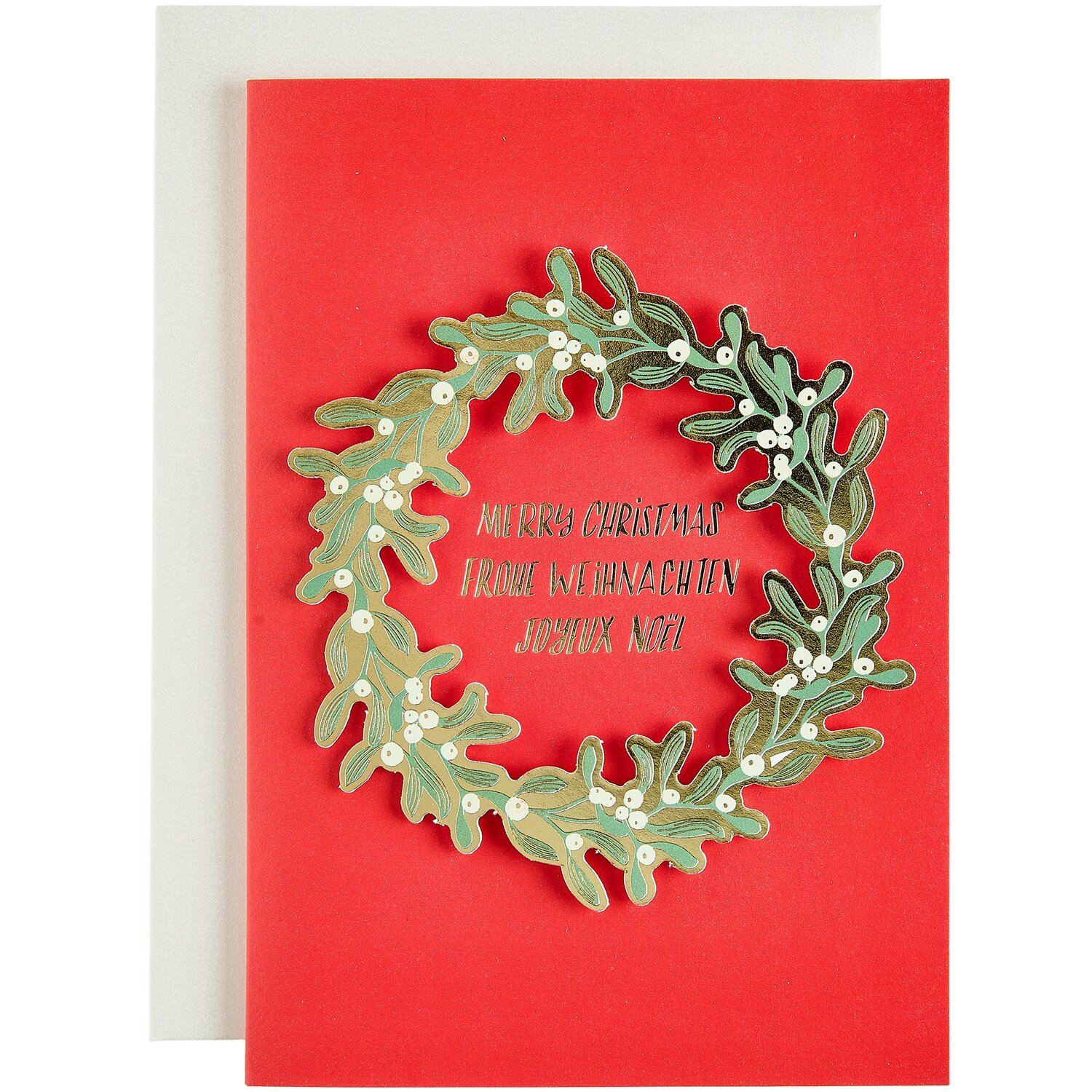  3D-Kartenset Advent Kranz Rot B6 von Rico Design