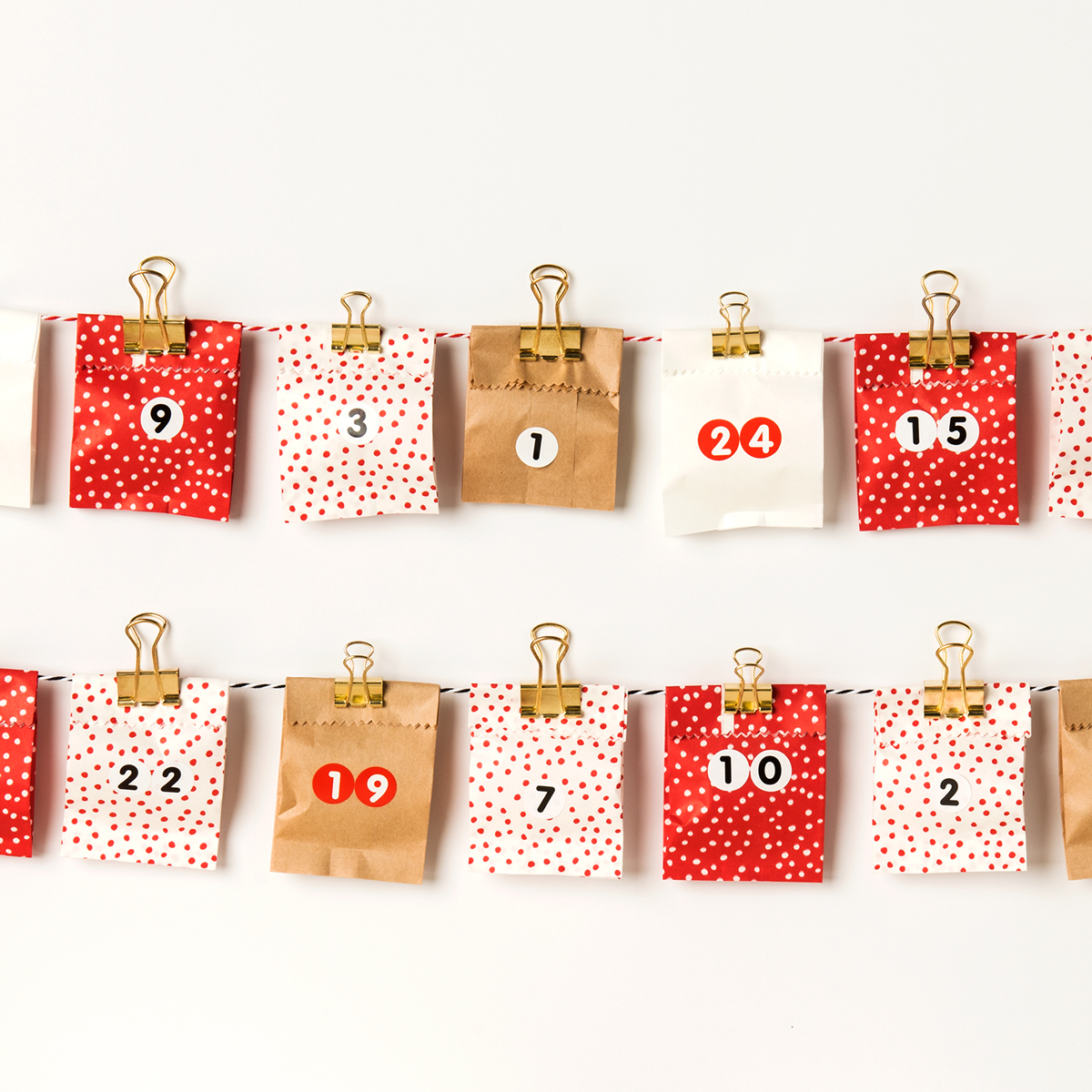 Weihnachten  Geschenk Adventskalender Beutel Tüten