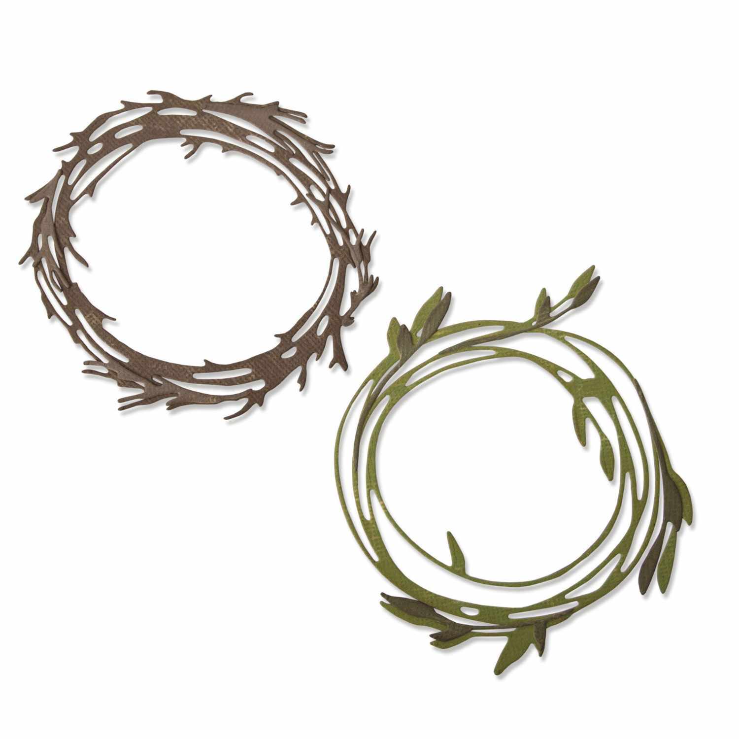 Thinlits Die Set Funky Wreaths by Tim Holtz