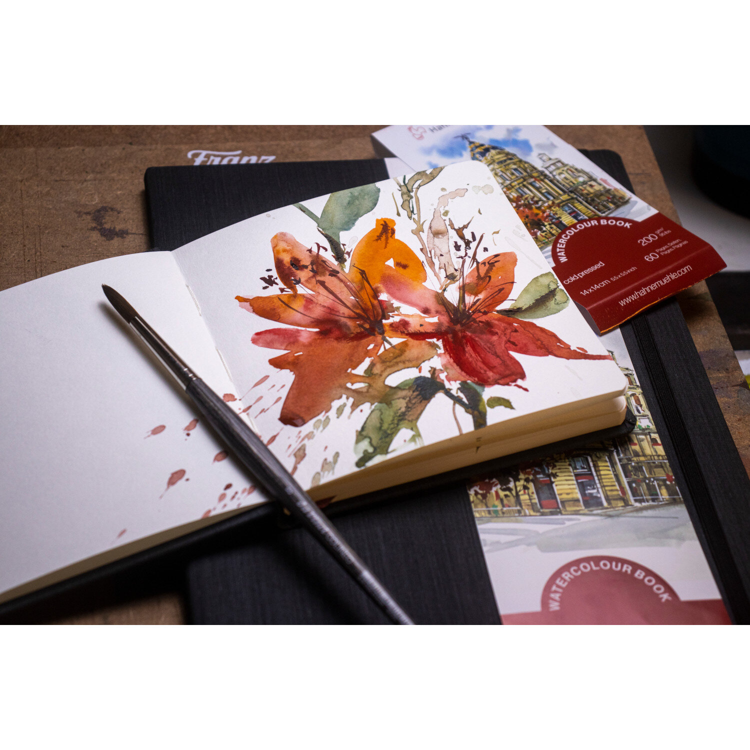 Watercolourbook quer A4 30 Blatt von Hahnemühle FineArt 