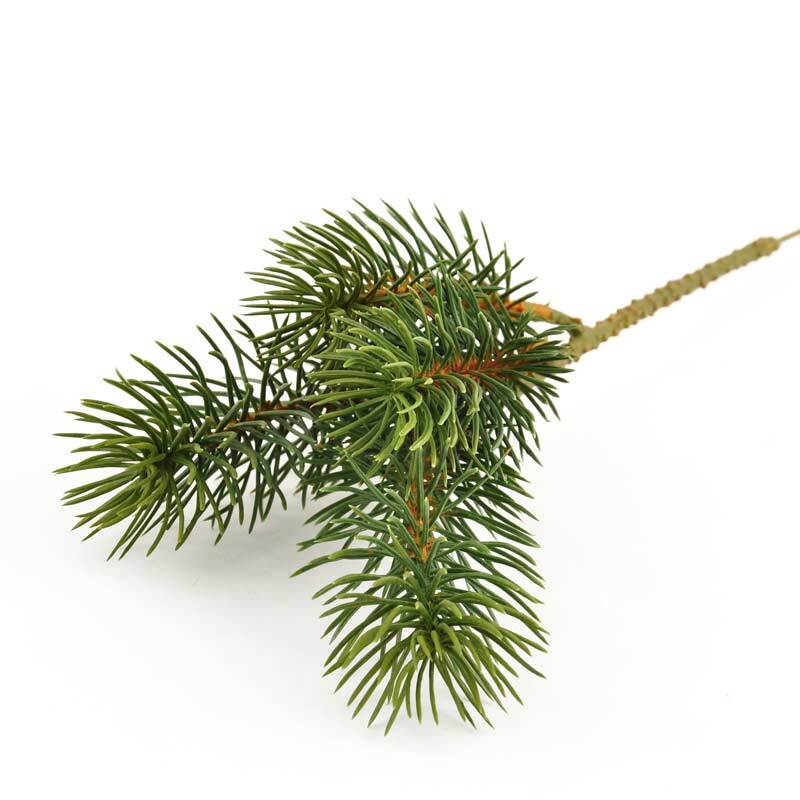 Tannen Pick 24cm: Künstlicher Tannenzweig in natürlichem Grün, ideal für Dekorationen.