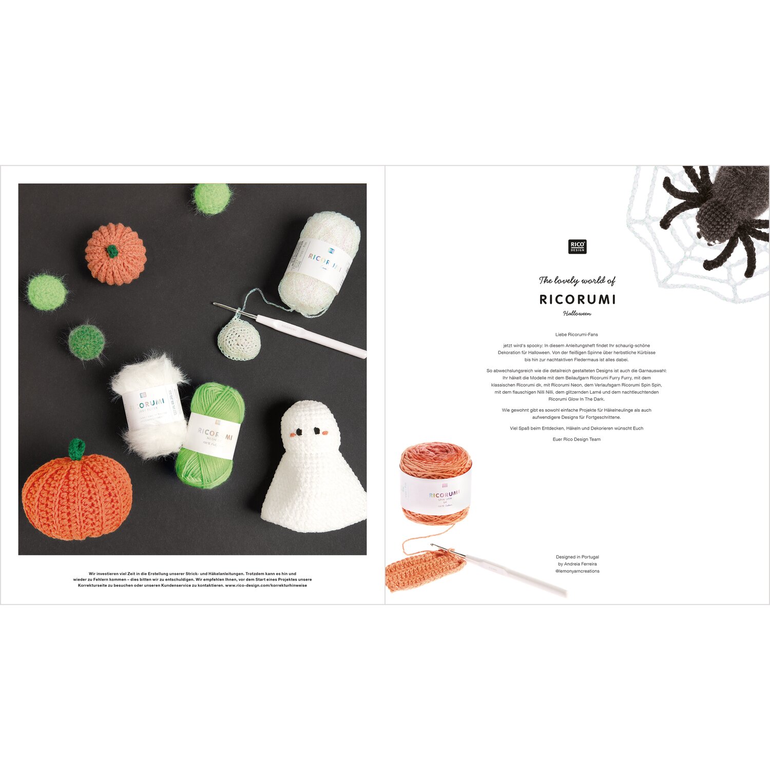 Ricorumi Halloween Sprachauswahl deutsch von Rico Design