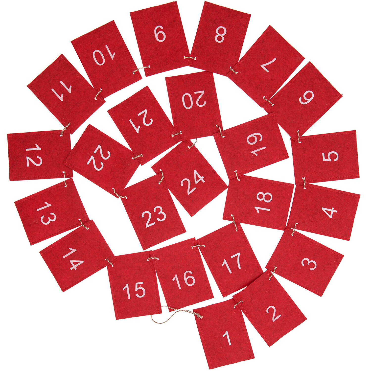 Adventskalender Girlande 1-24 260cm