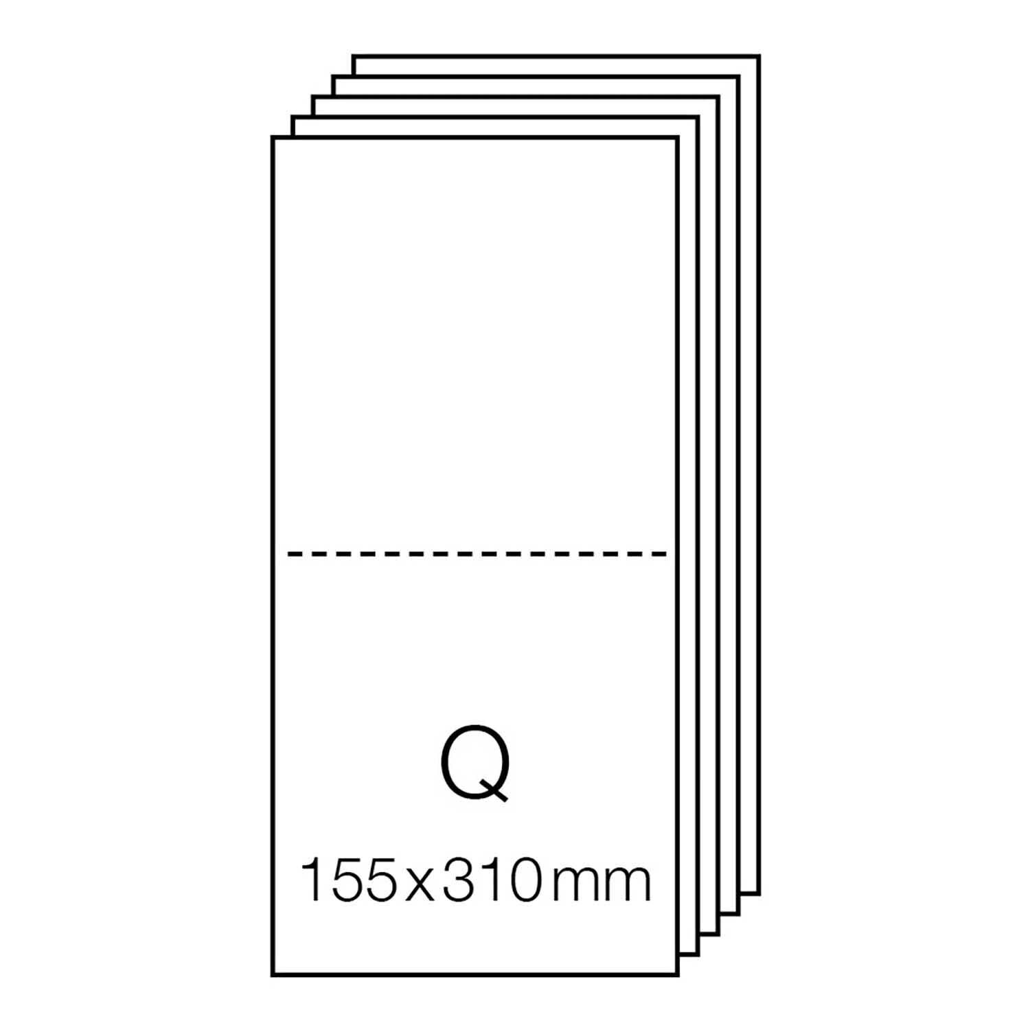 Paper Poetry Luxury Karten Quadratisch, hellgrau, 5 Stück von Rico Design. Elegante Karten für besondere Anlässe, Format 155x310mm.