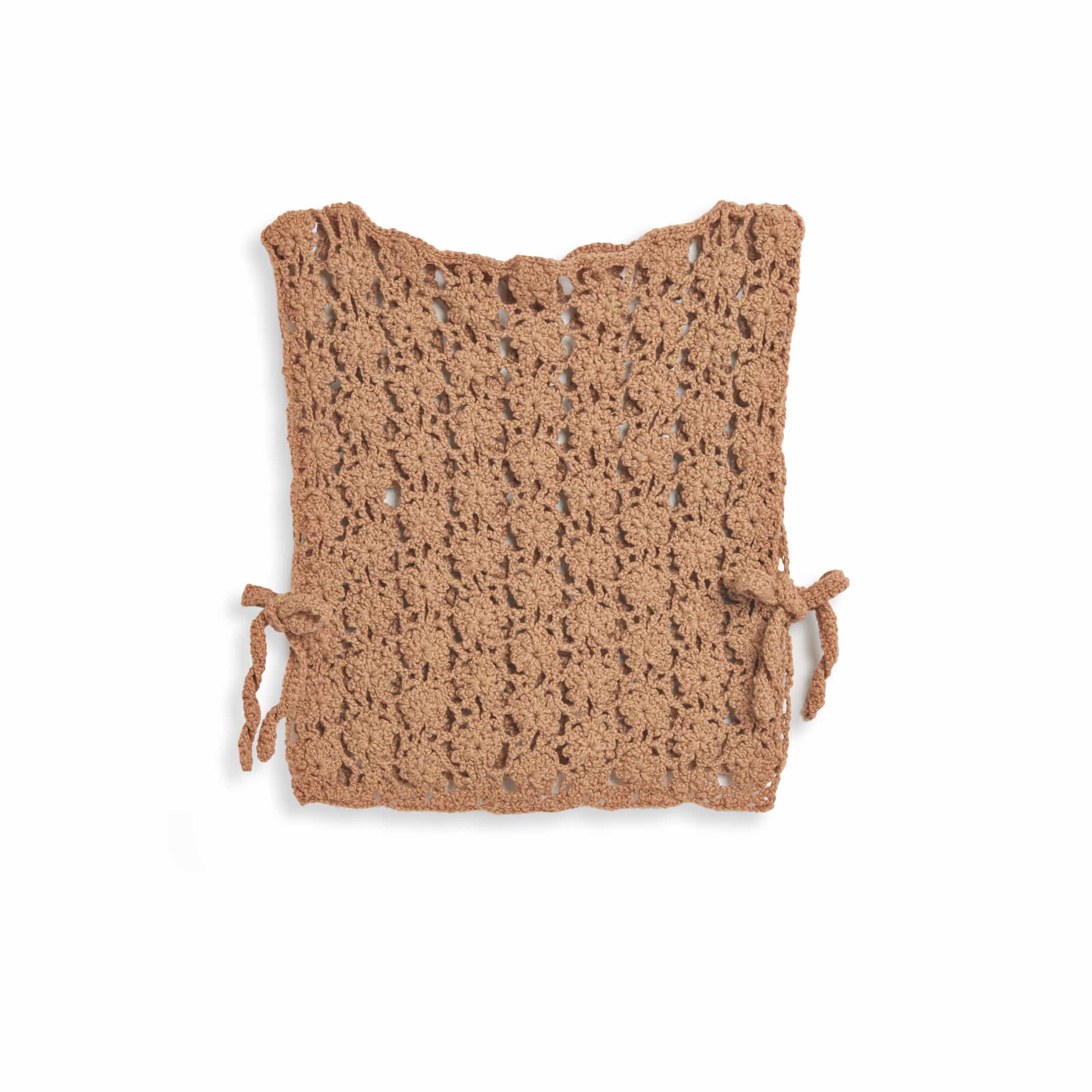 Gehäkeltes Top in Braun