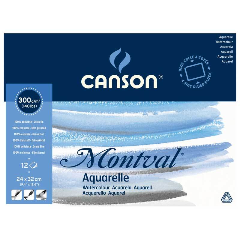 Montval Aquarell Block 12 Blatt