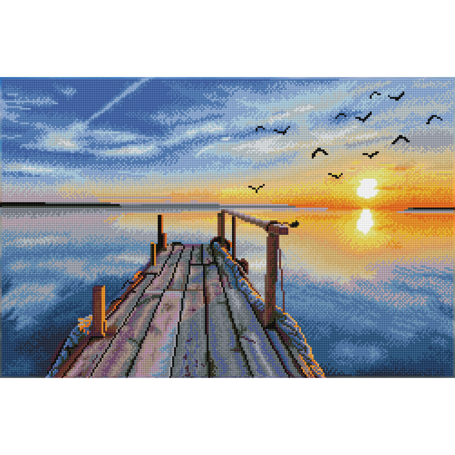Diamond Painting Sonnenuntergang See 60x10cm von Carletto Deutschland