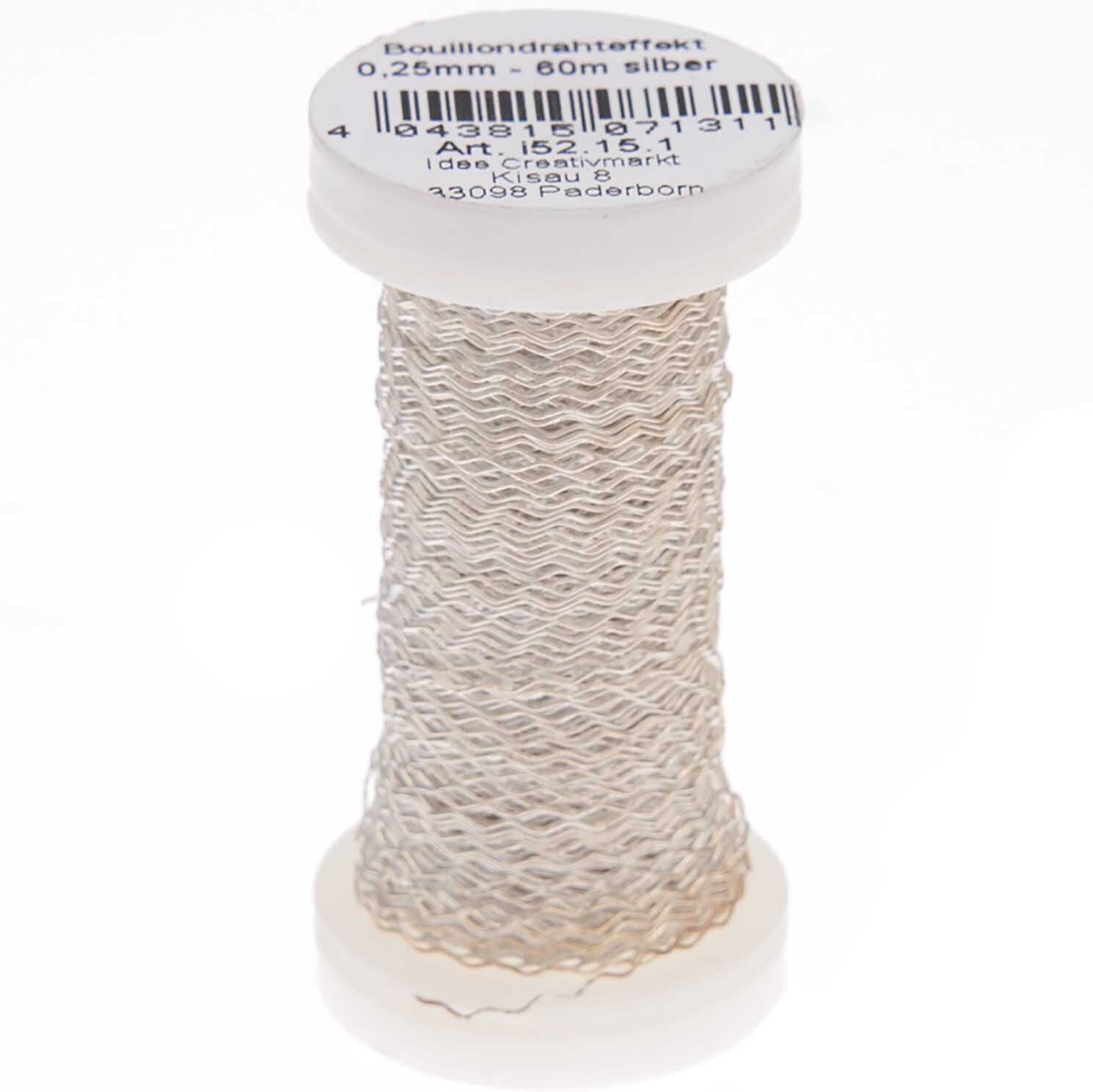 Bouillondraht 0,25mm 60m
