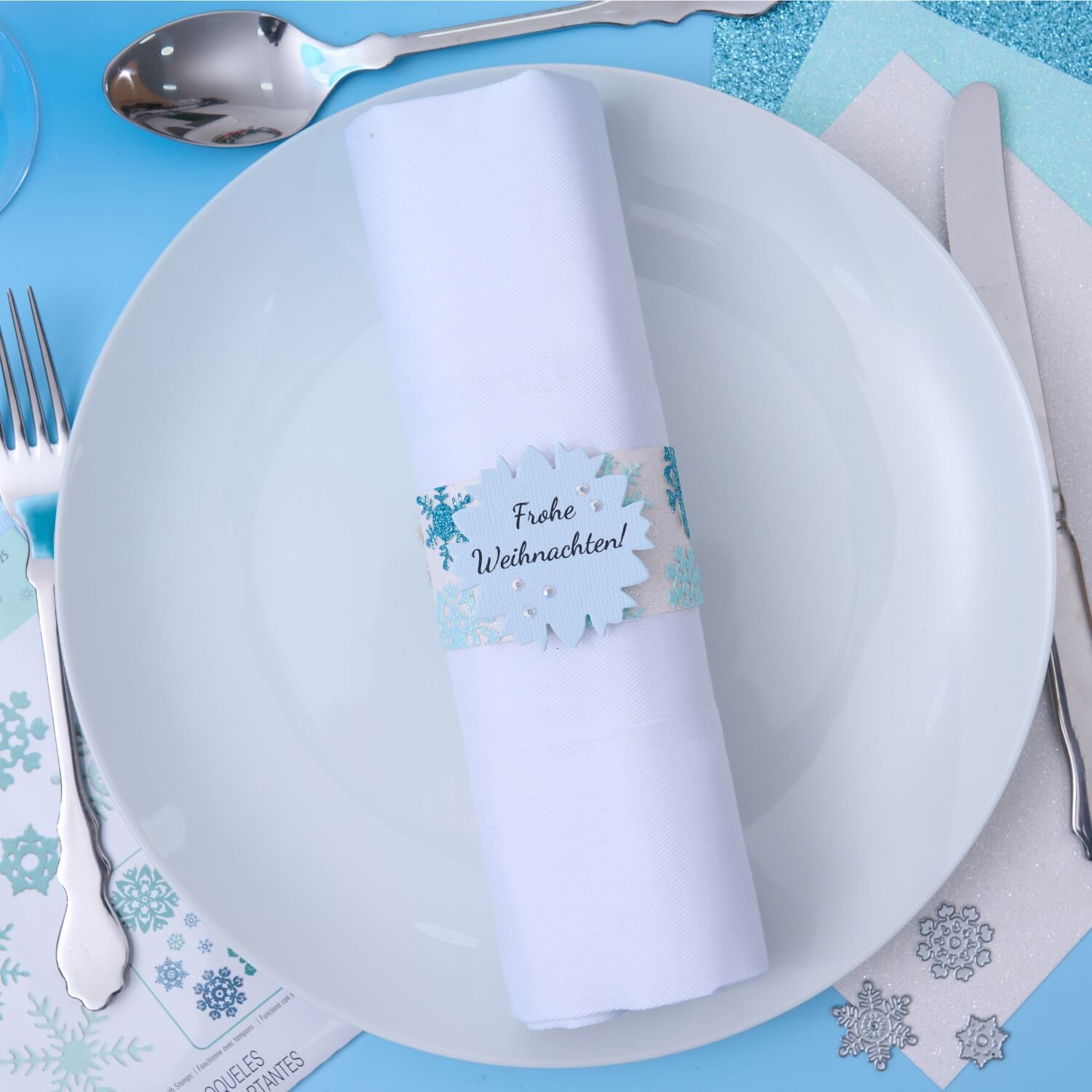 Bastelanleitung Serviettenring mit der Sizzix gestalten von idee. Creativmarkt 