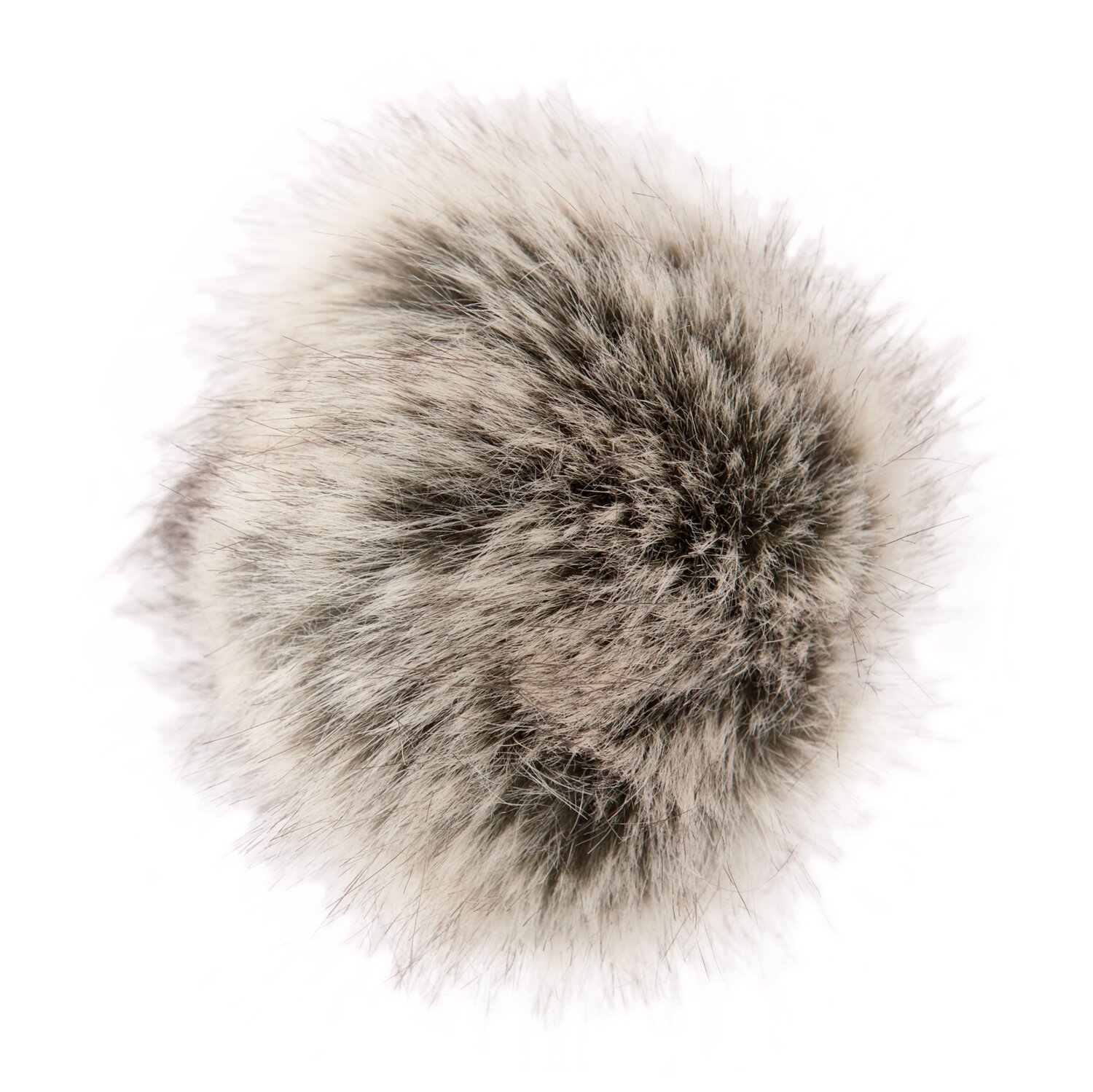 Kunstfellbommel Premium schwarz-natur 10cm von Rico Design