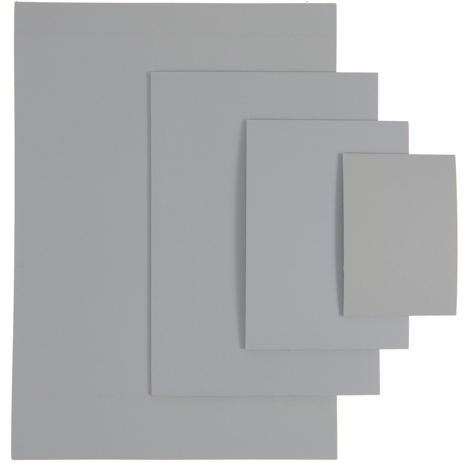 Linolplatte in verschiedenen Größen, ideal für kreative Druckprojekte. Graue Oberfläche.