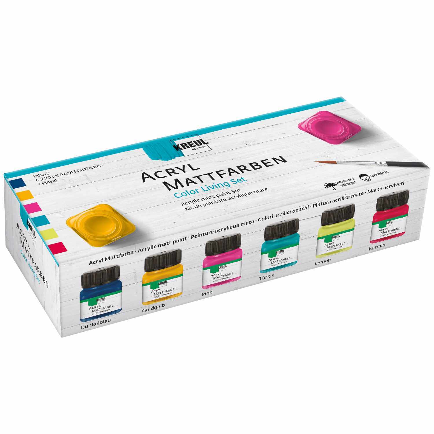 Acryl Mattfarben Set Color Living 6x20ml Acryl Mattfarben Set Color Living 6x20ml