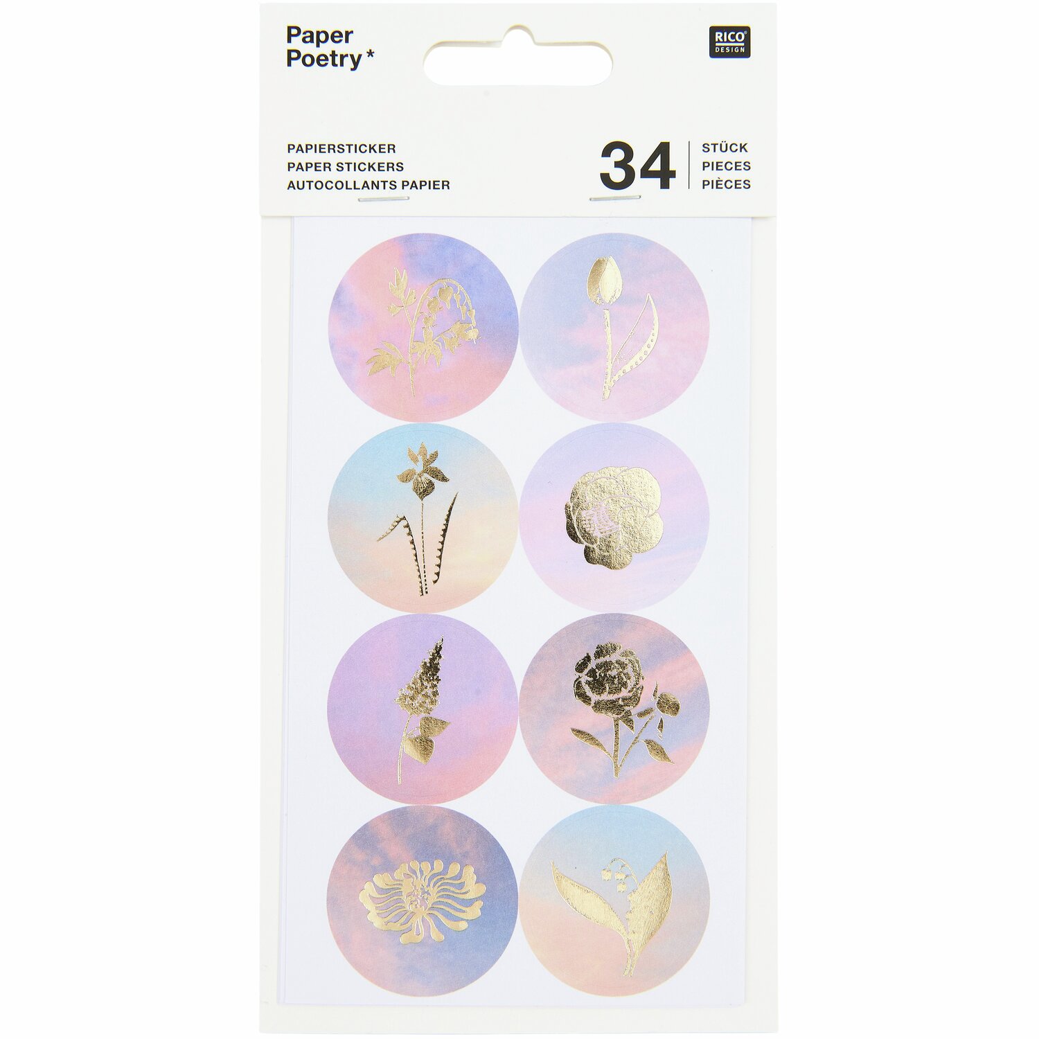 Papiersticker The Sky is the Limit 4 Bögen von Rico Design