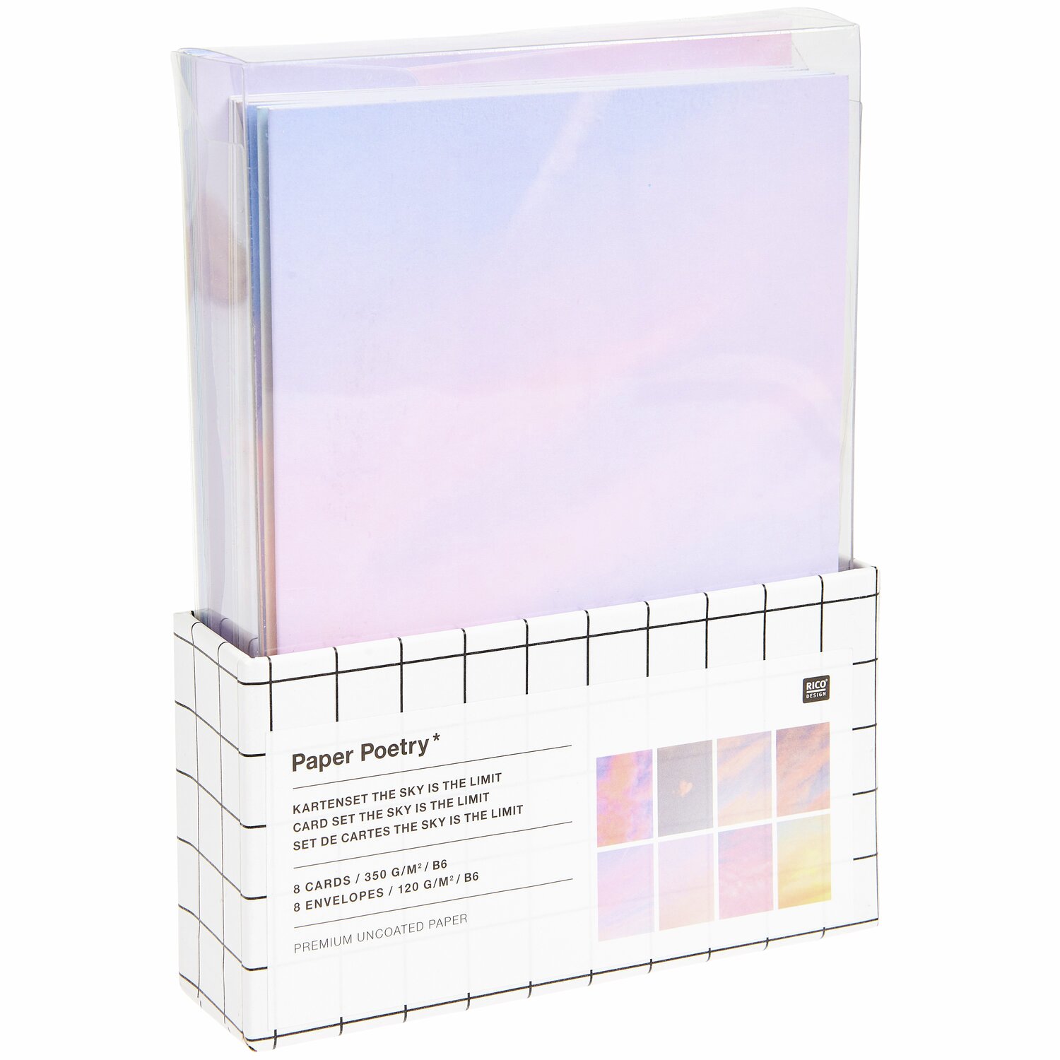 Paper Poetry Kartenset The Sky is the Limit B6 von Rico Design