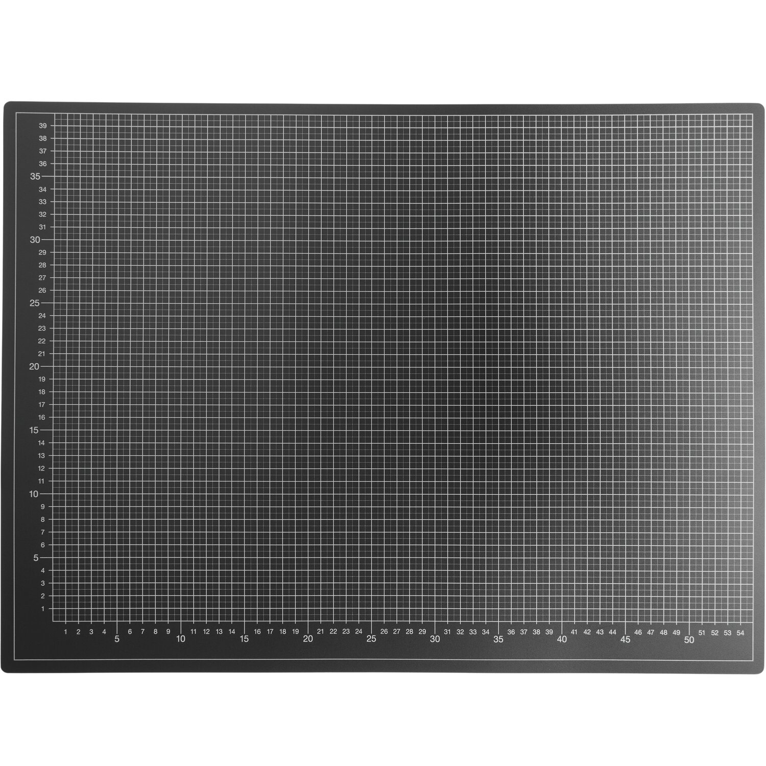 Schneidematte 60x45cm mit Raster, ideal für präzises Schneiden. Schwarz, von Rico Design.
