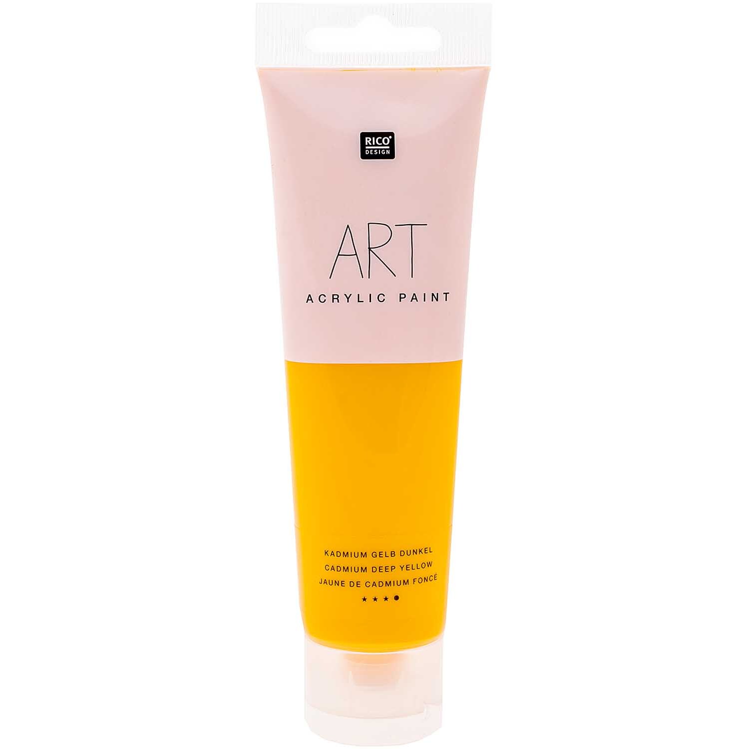Rico Design ART Künstler Acrylfarbe 100ml Kadmium-Gelb dunkel