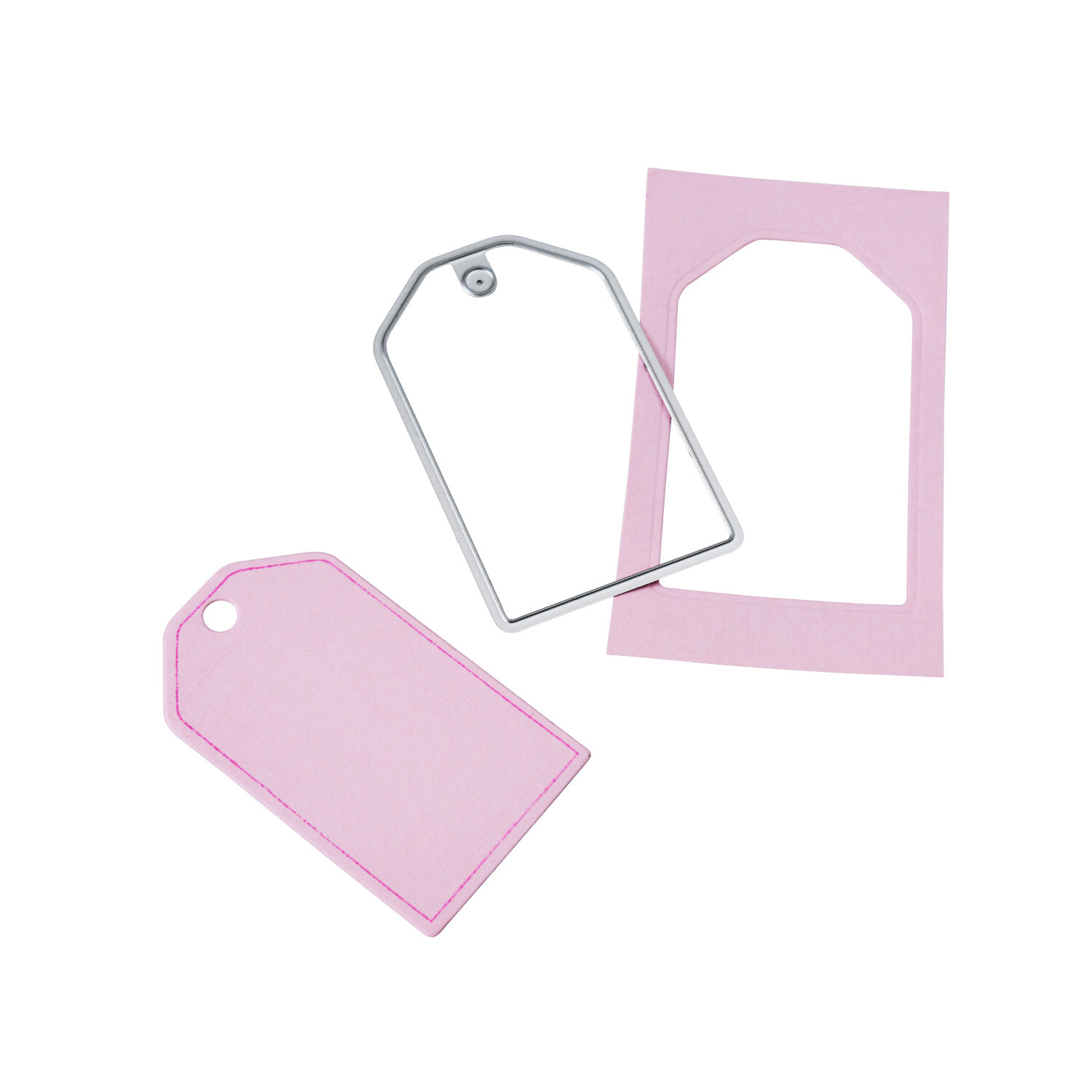 Sidekick Starter Kit Grün 20x17,5x9,5cm von idee. Creativmarkt Sidekick Starter Kit Grün: Sizzix Stanzformen-Set mit rosa Etiketten und Metallrahmen. Ideal für kreative Bastelprojekte.