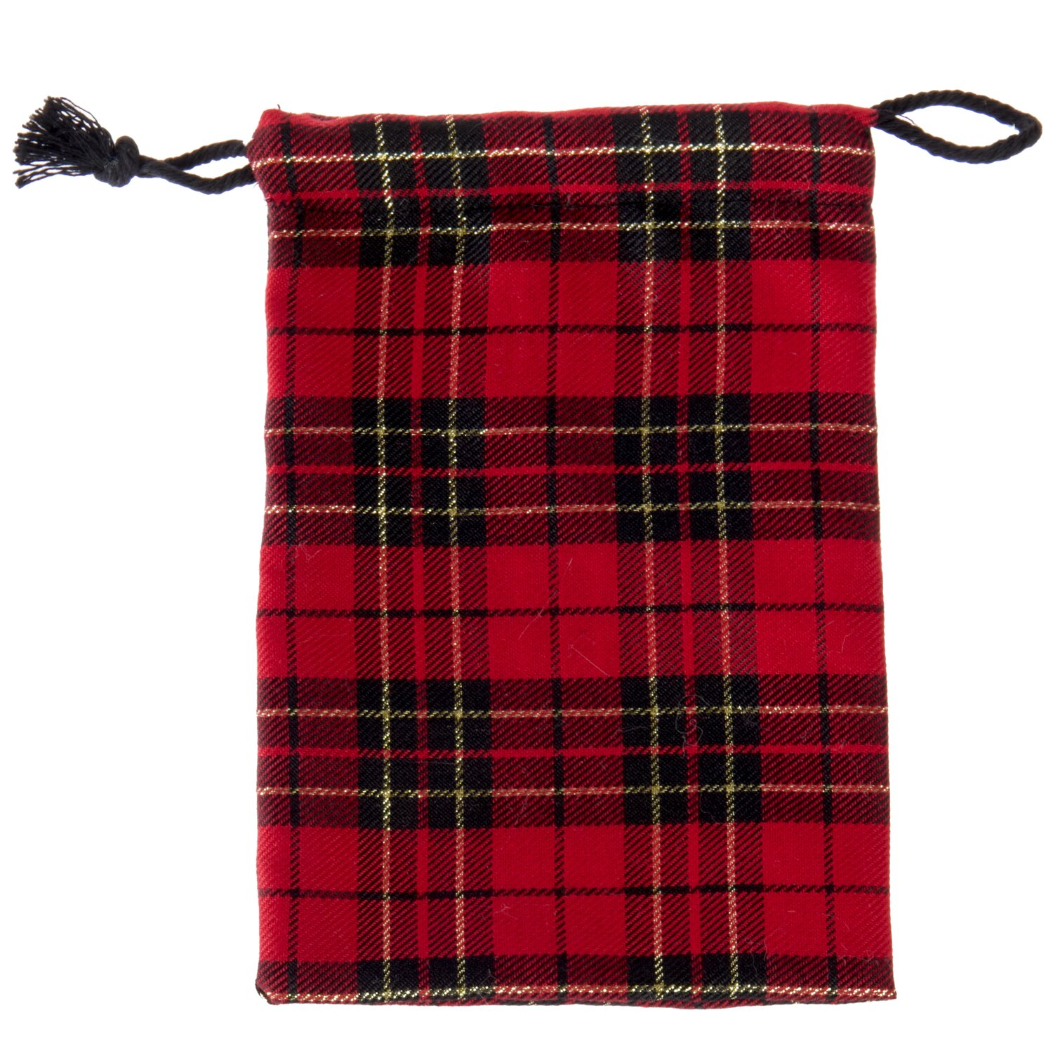 Beutel kariert 20x14cm Farbe Rot/Schwarz von Rico Design