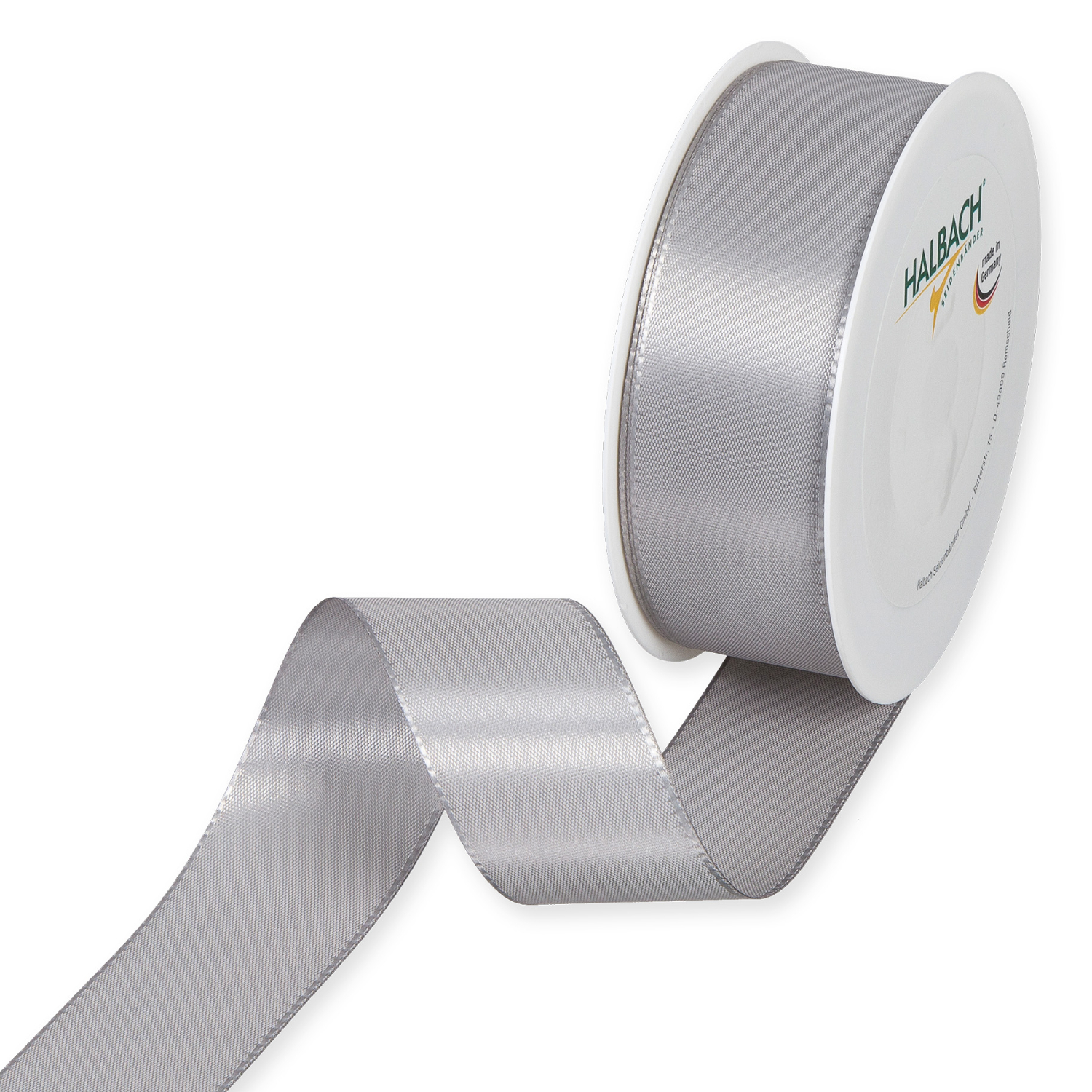 Halbach Taftband 40mm 5m Grau
